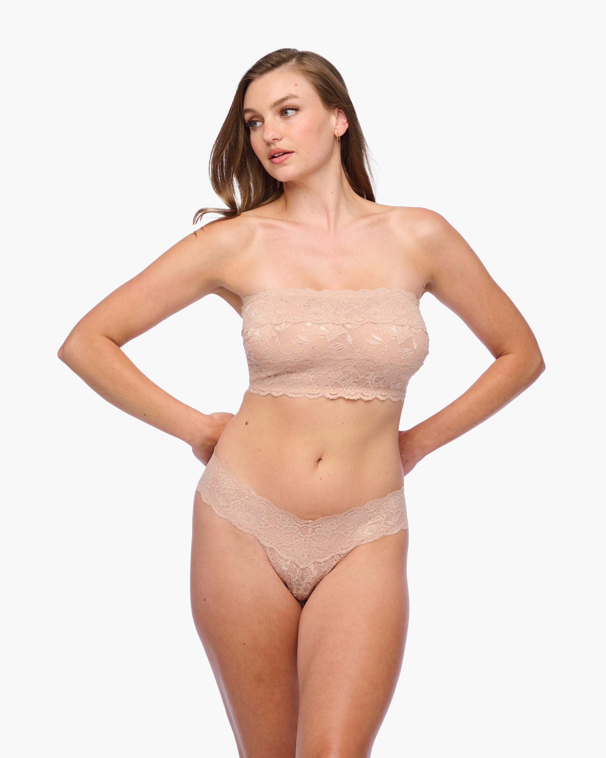Beige Bralette - Never Say Never Soutien-Gorge Bandeau Curvy Flirtie