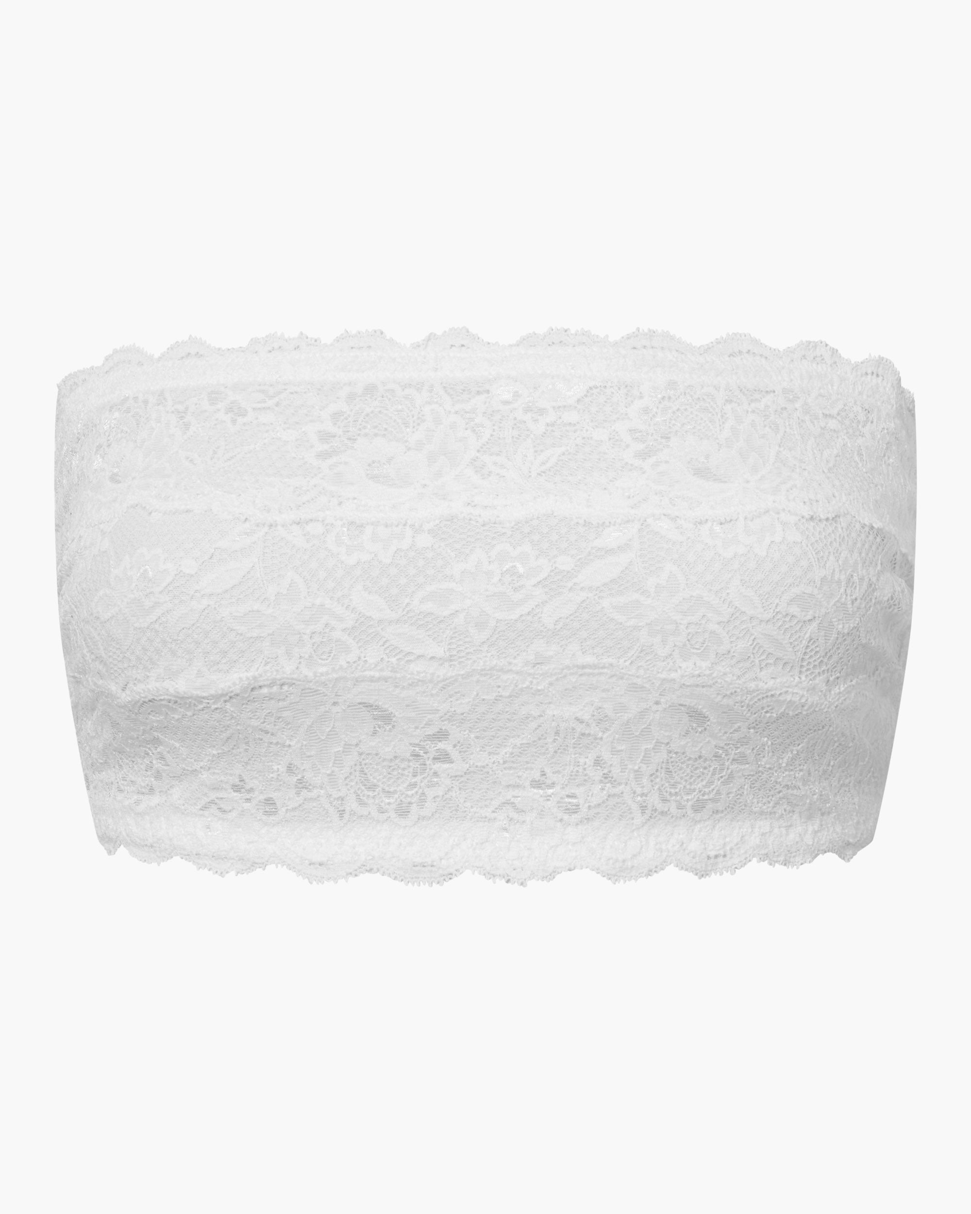 Blanc Bralette - Never Say Never Soutien-Gorge Bandeau Curvy Flirtie