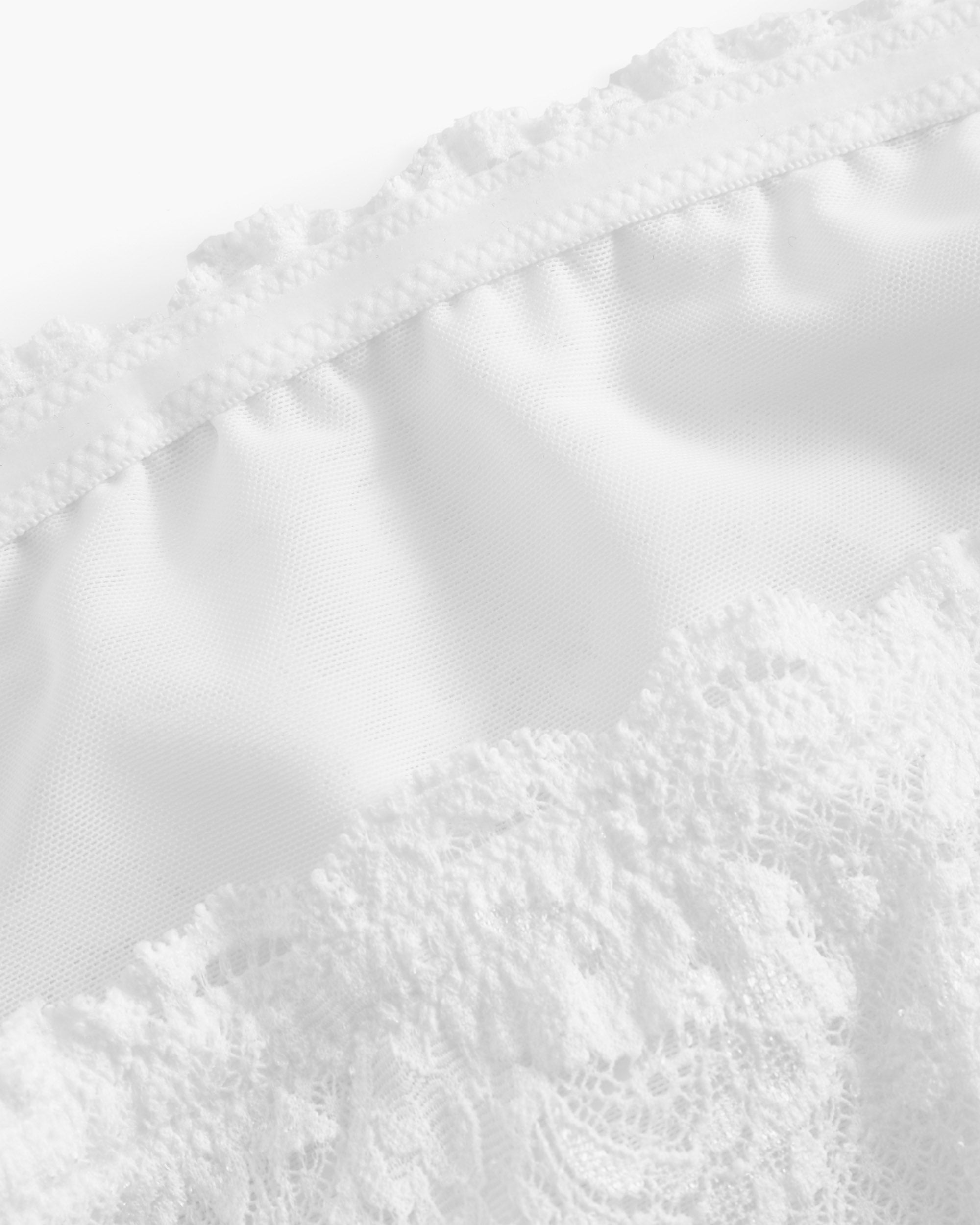 Bianco Bralette - Never Say Never Reggiseno A Fascia Curvy Flirtie