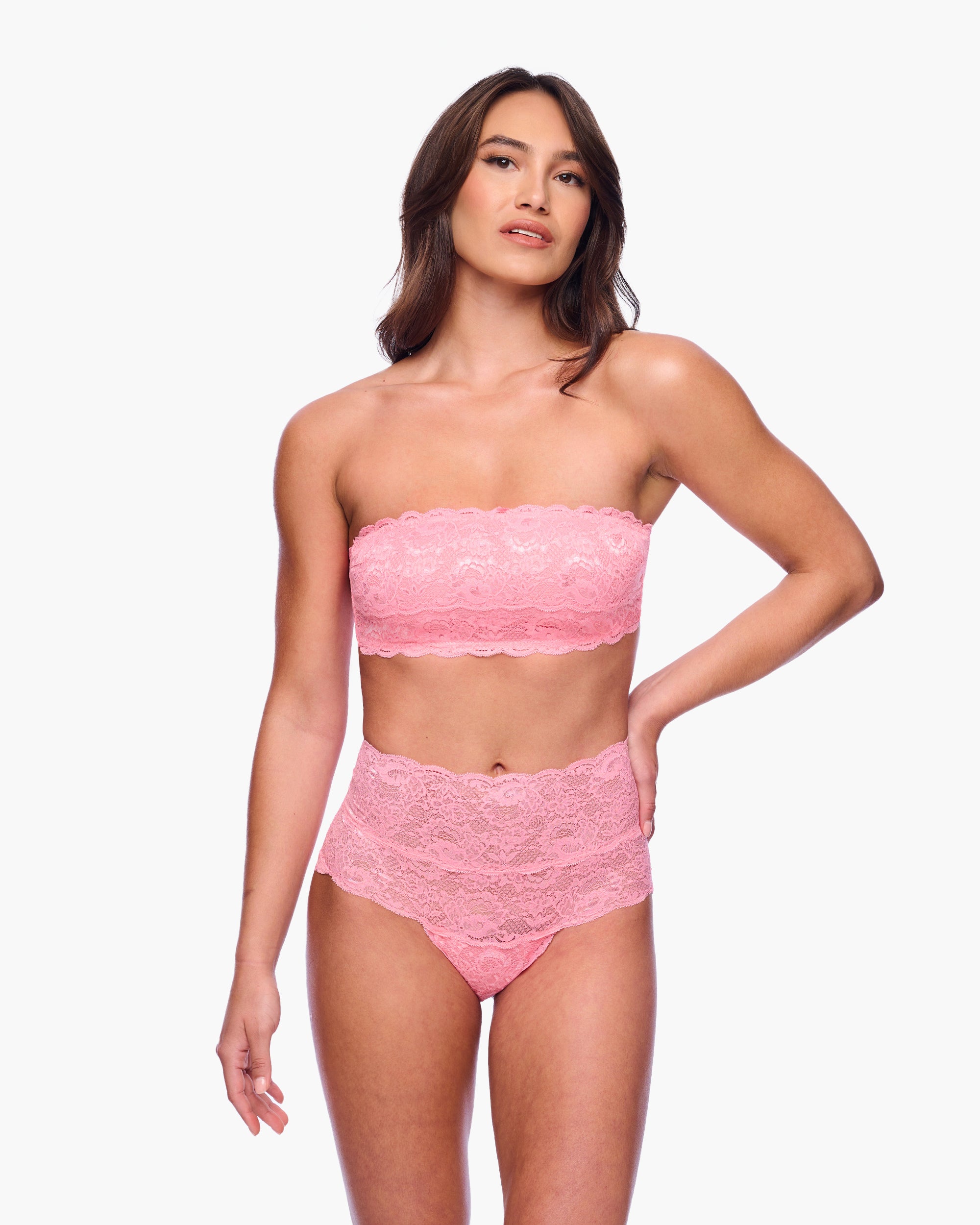 Rosa Bralette - Never Say Never Reggiseno A Fascia Flirtie
