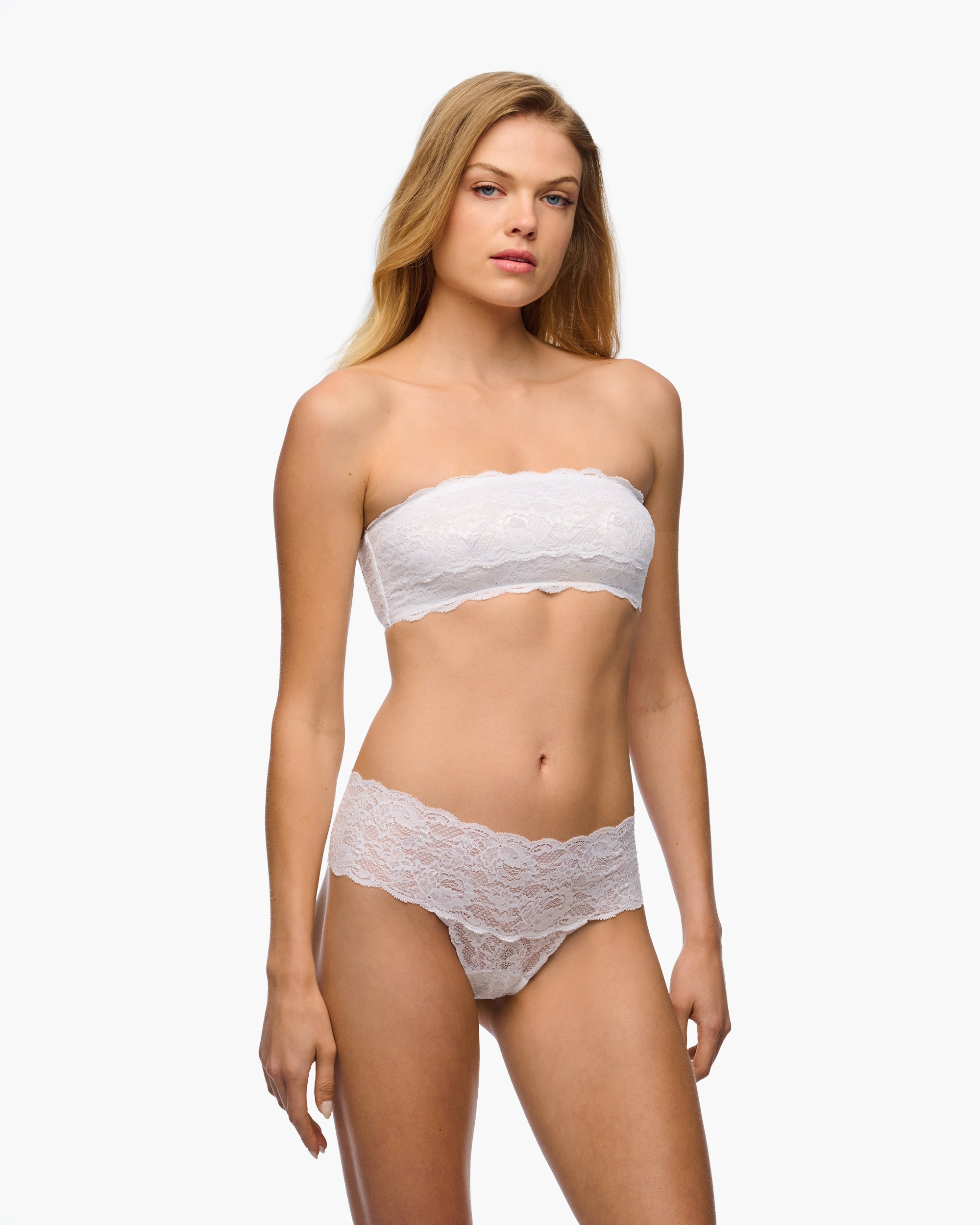 Bianco Bralette - Never Say Never Reggiseno A Fascia Flirtie