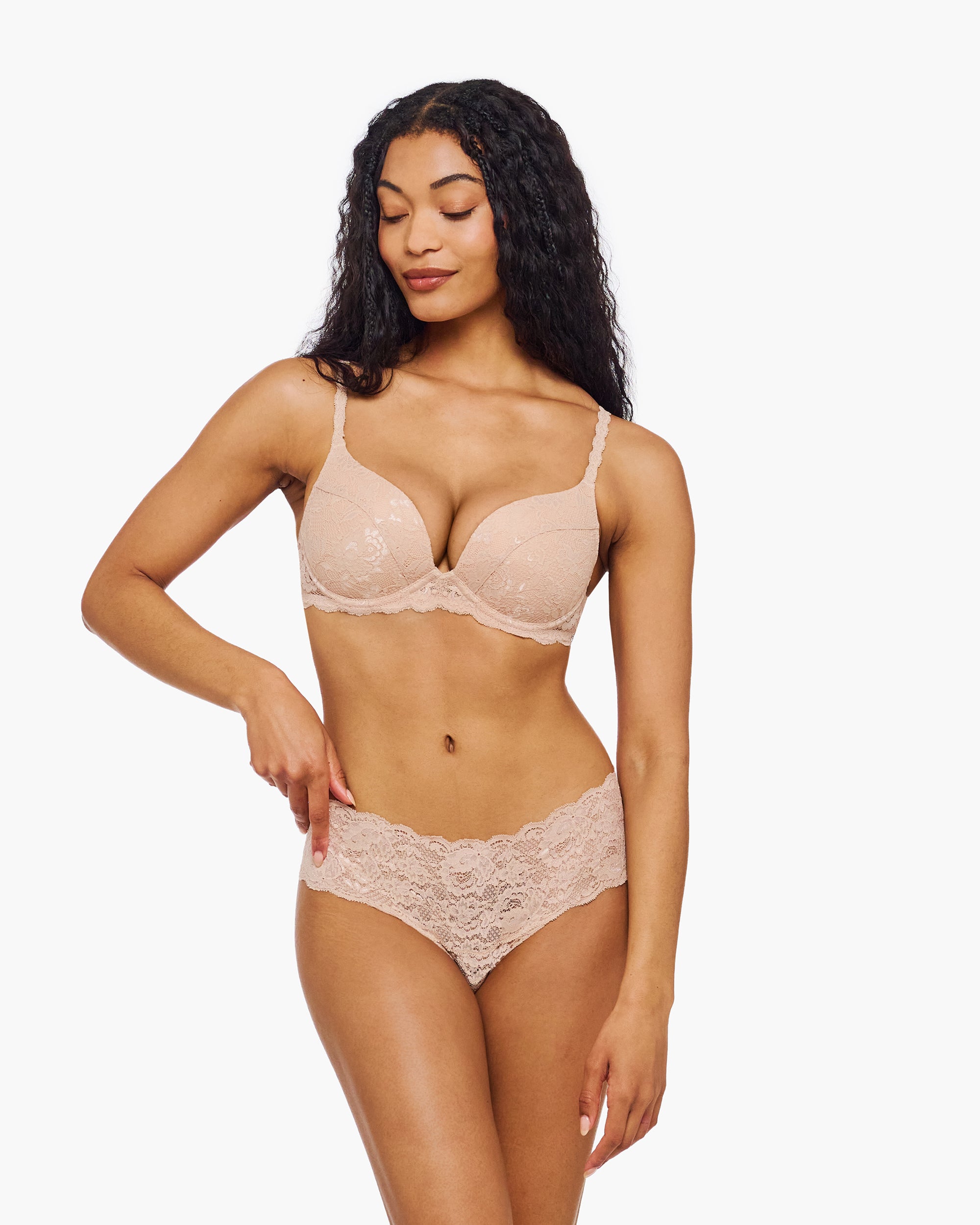 Beige Bh - Never Say Never Push-Up-Bh
