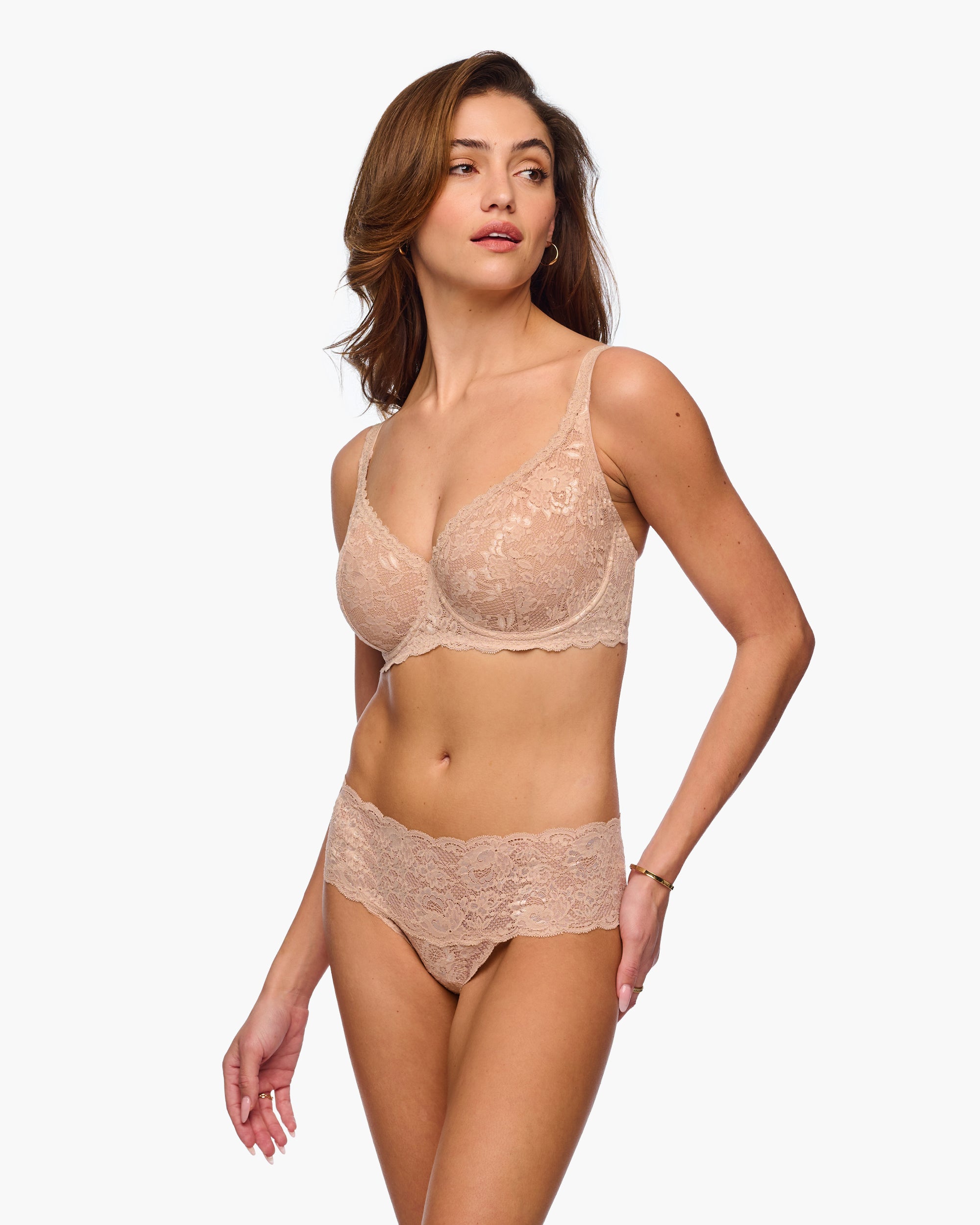 Beige Bh - Never Say Never Balconette-Bh