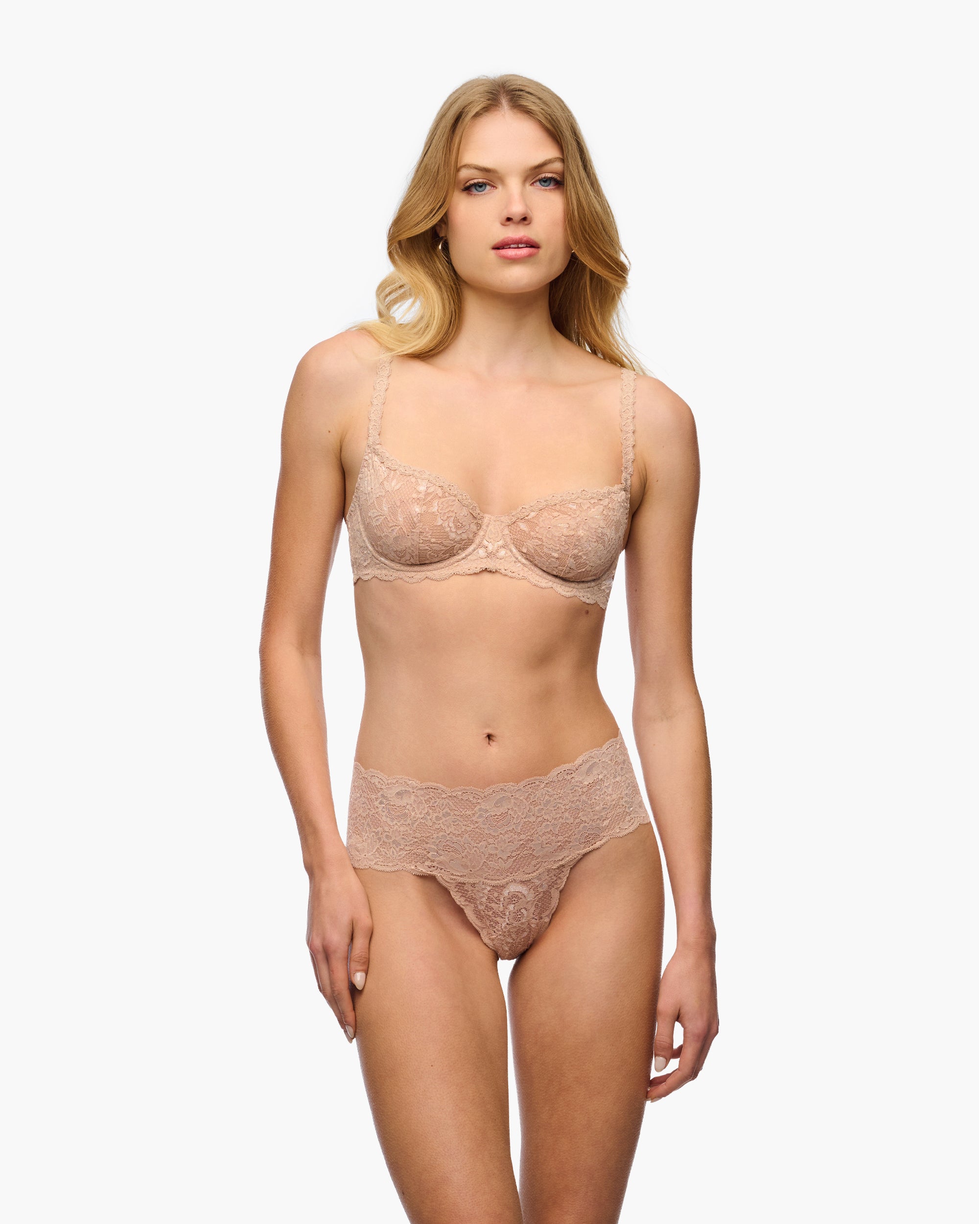 Beige Bra - Never Say Never Balconette Bra