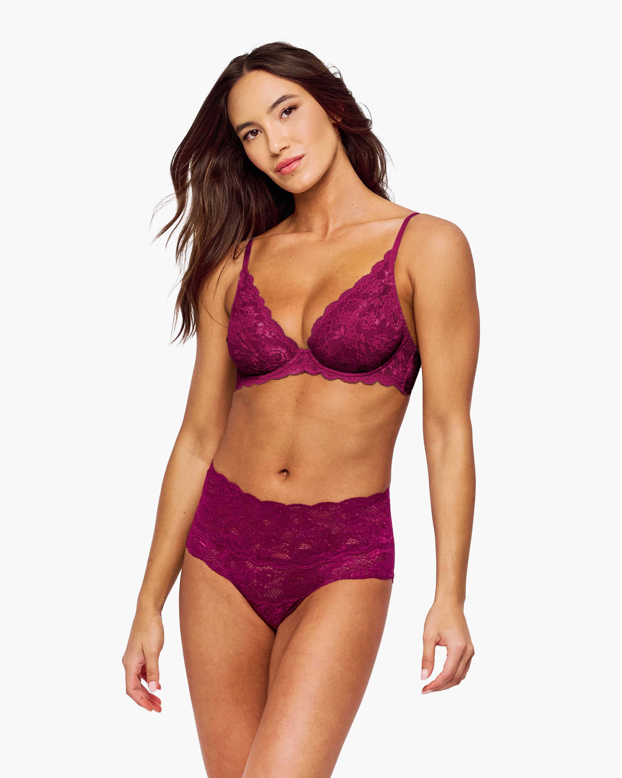 Rouge Soutien-Gorge - Never Say Never Soutien-Gorge Plongeant