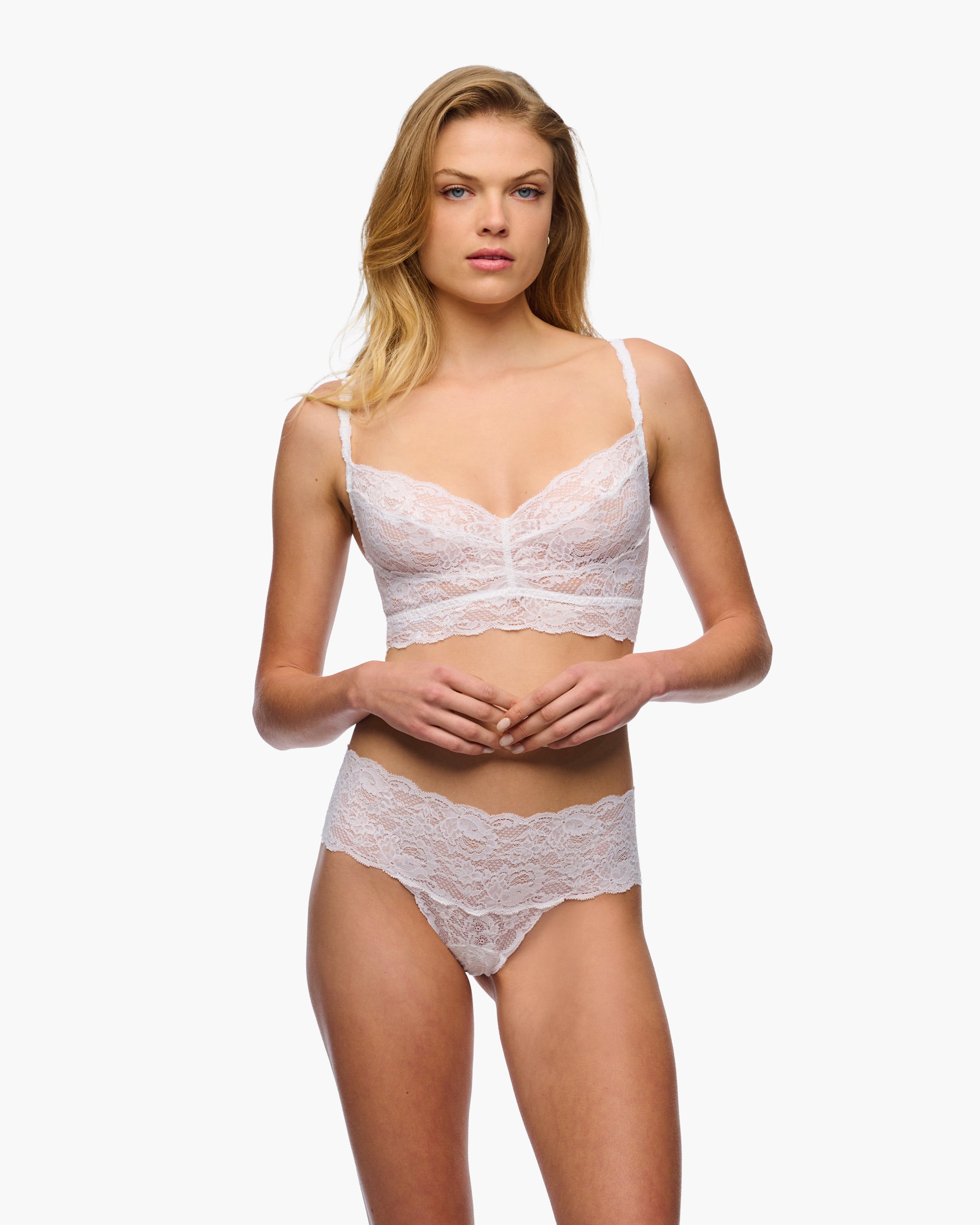 Blanc Bralette - Never Say Never Brassière Sweetie