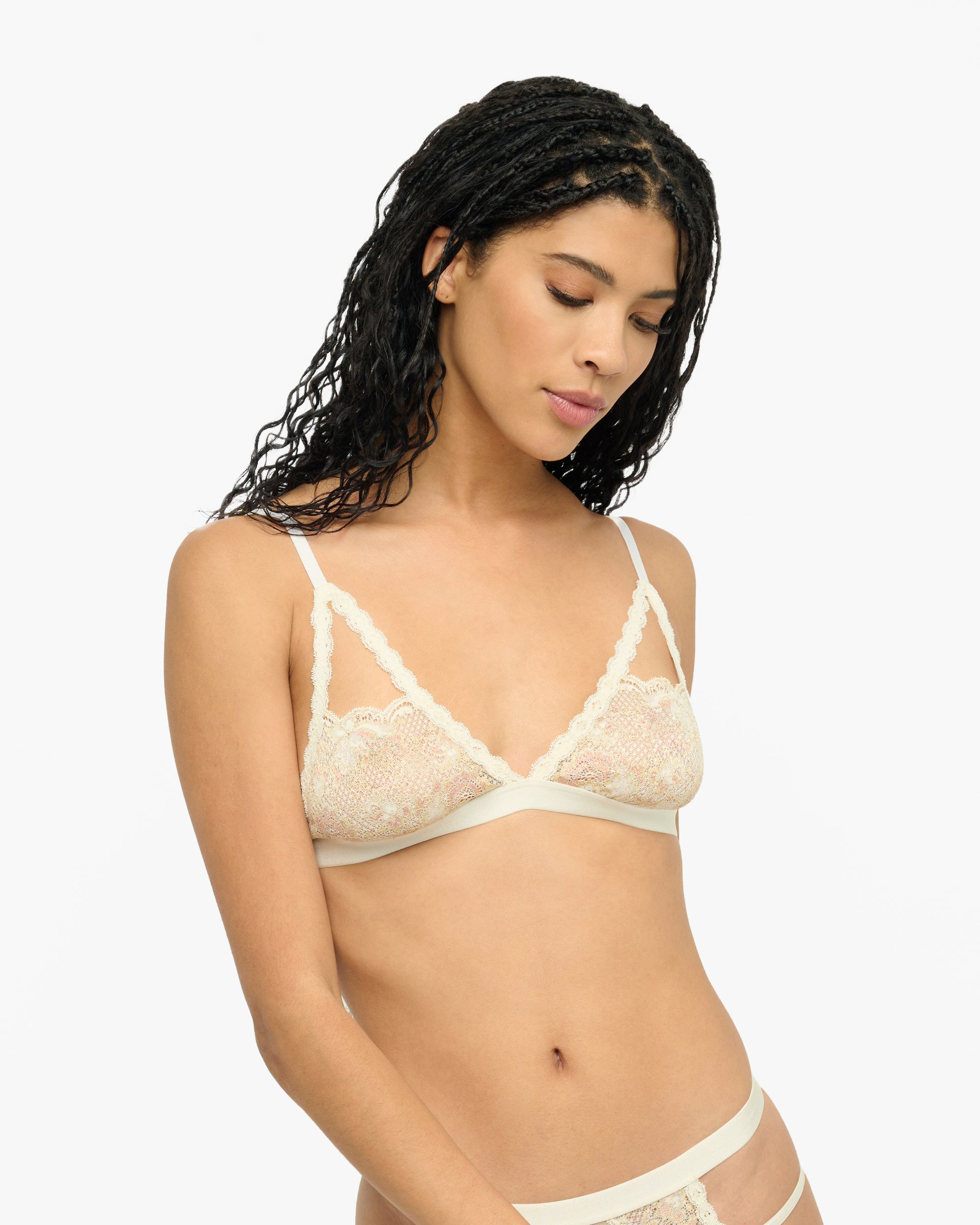 White Bralette - Never Say Never Peek-A-Boo Bra
