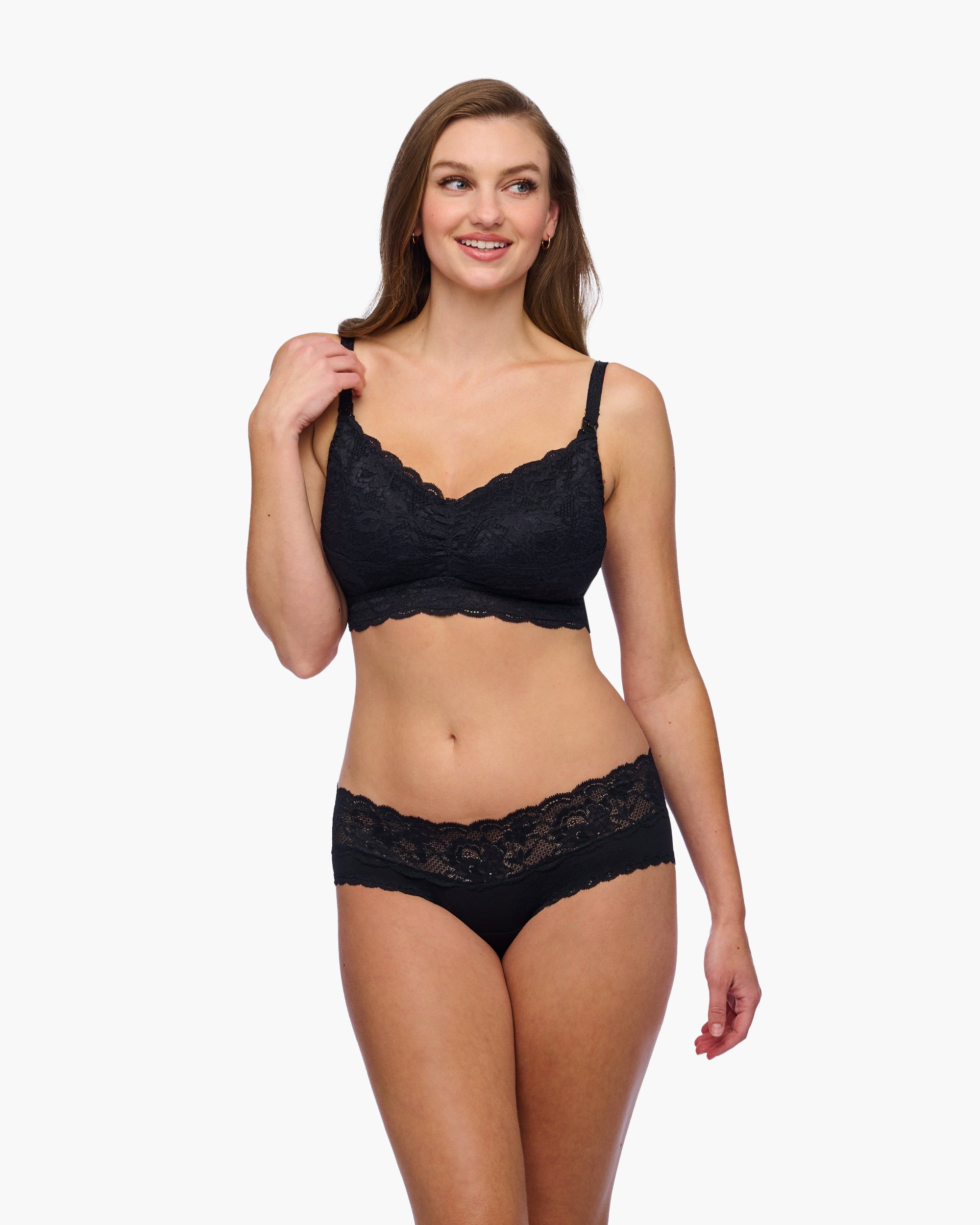 Negro Bralette - Never Say Never Mommie Curvy - Bralette De Maternidad