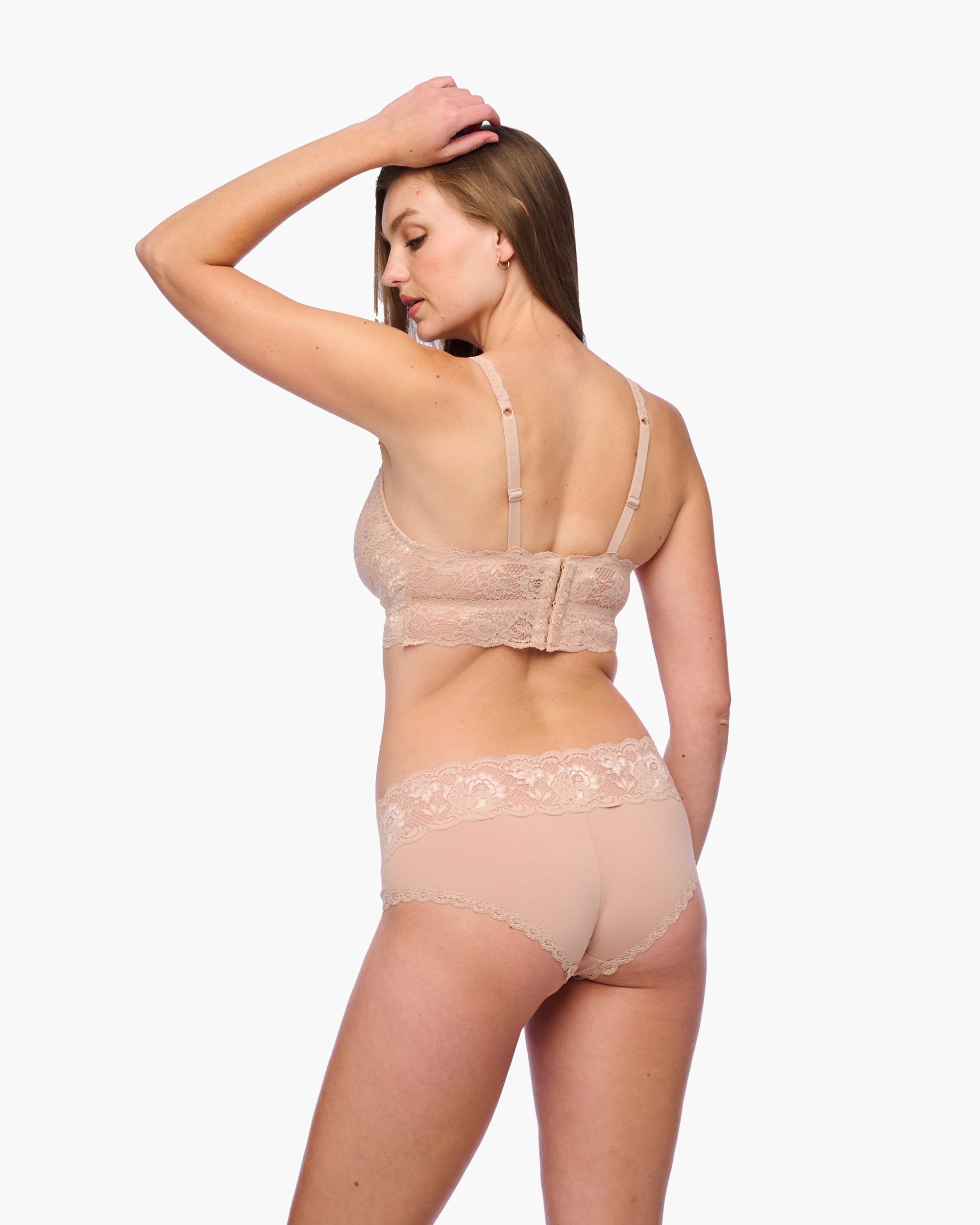 Beige Bralette - Never Say Never Curvy Bralette Premaman Per L'Allattamento Mommie