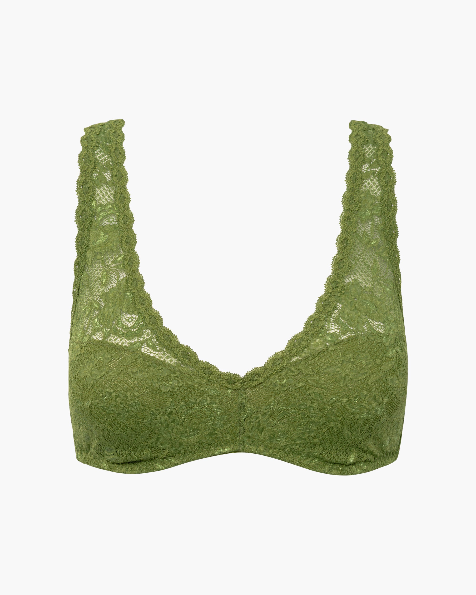 Green Bralette - Never Say Never Racie Racerback Bralette