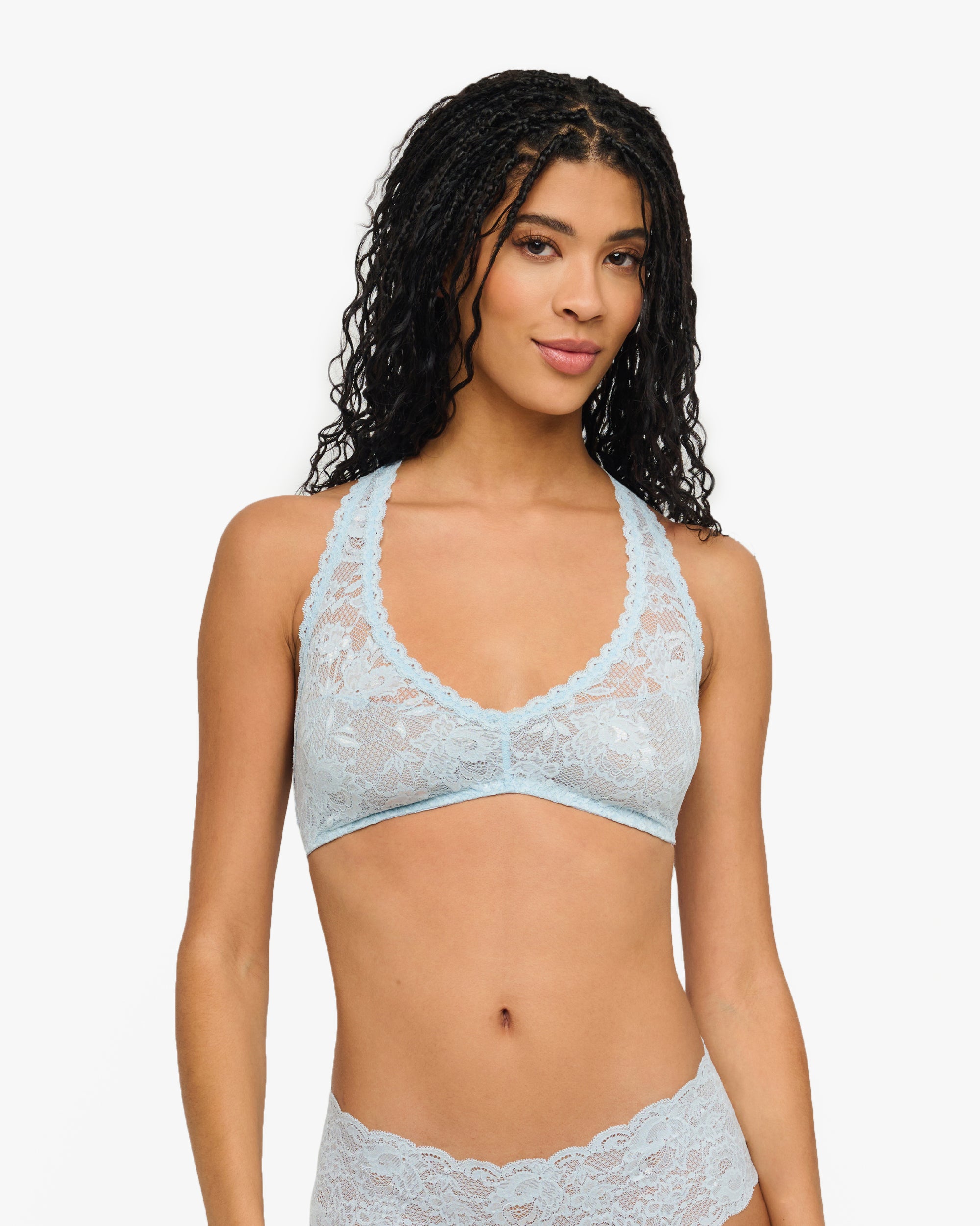 Blue Bralette - Never Say Never Racie Racerback Bralette