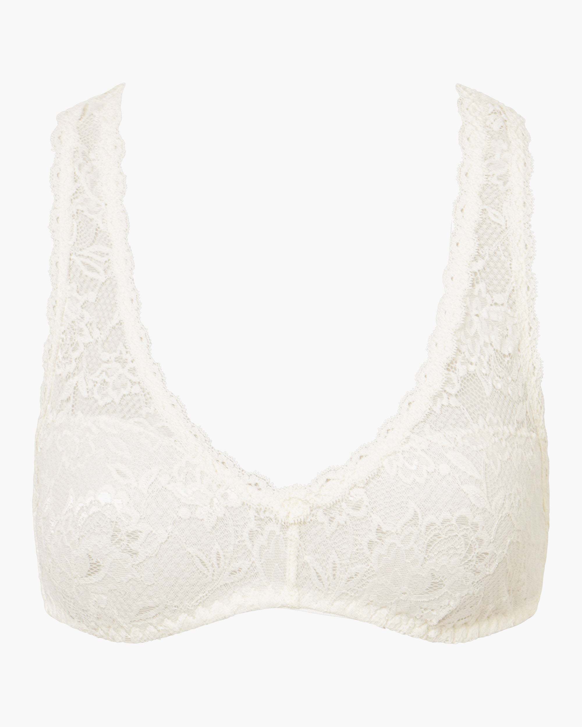 Blanc Bralette - Never Say Never Brassière À Dos Nageur Racie