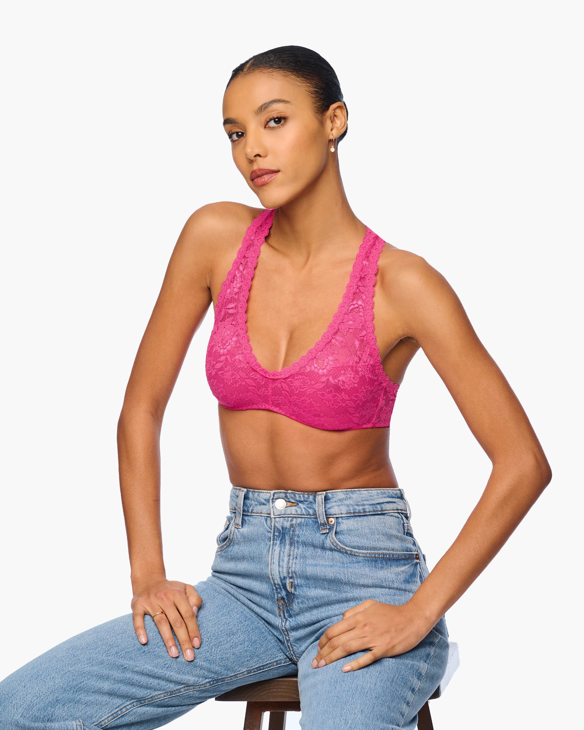 Rose Bralette - Never Say Never Brassière À Dos Nageur Racie