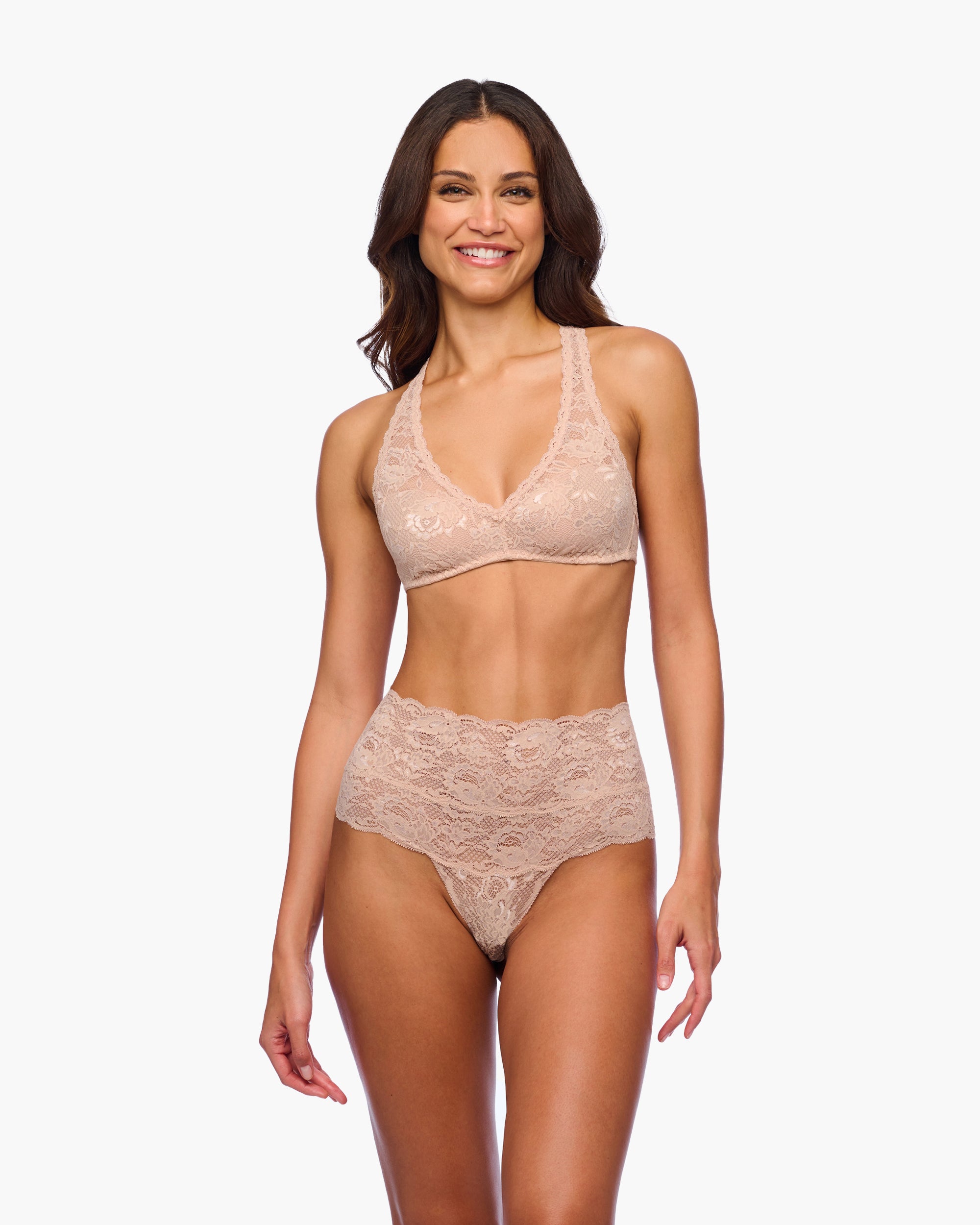 Beige Bralette - Never Say Never Racie - Bralette Con Espalda De Nadador