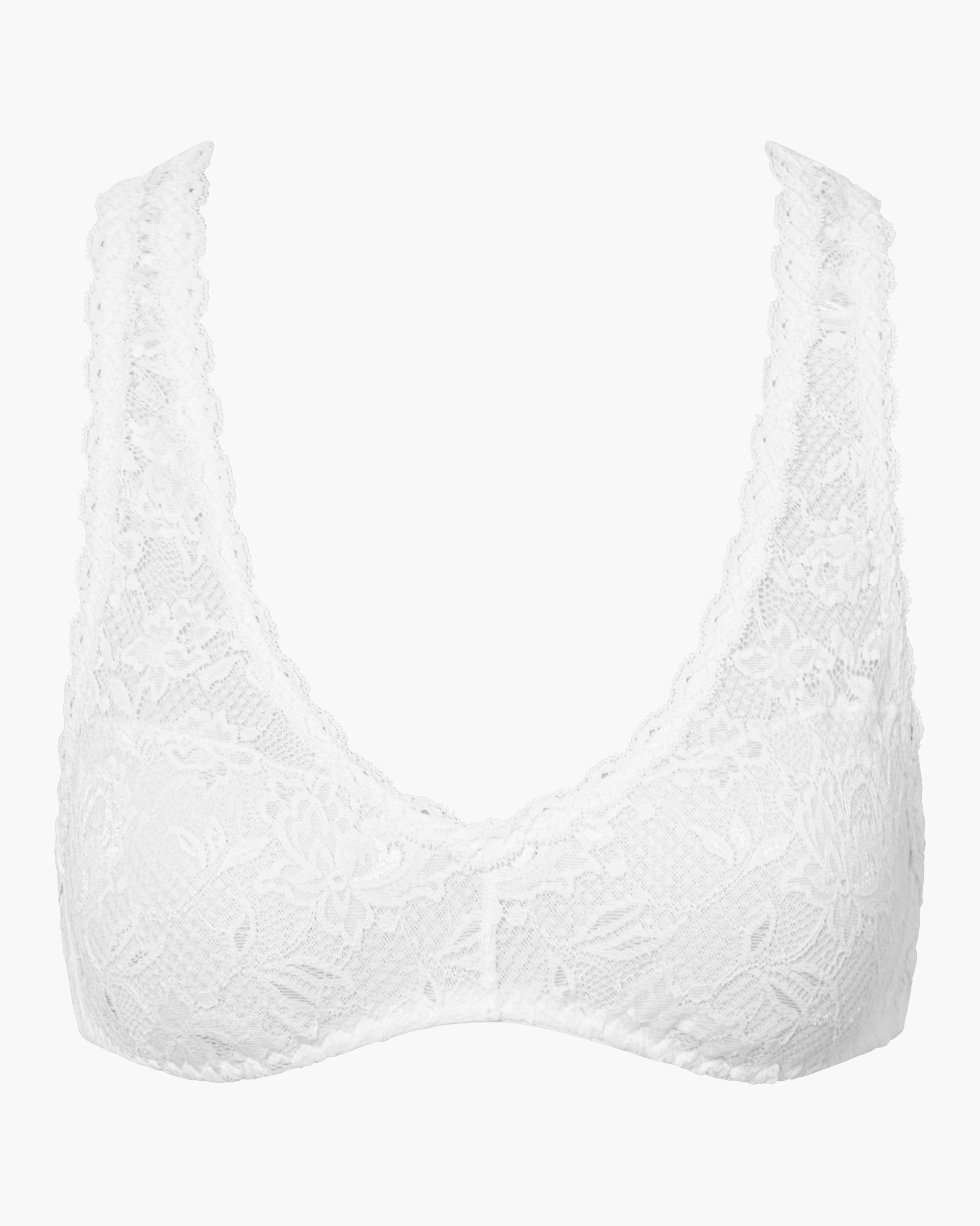 Bianco Bralette - Never Say Never Bralette Racie Con Spalline Incrociate