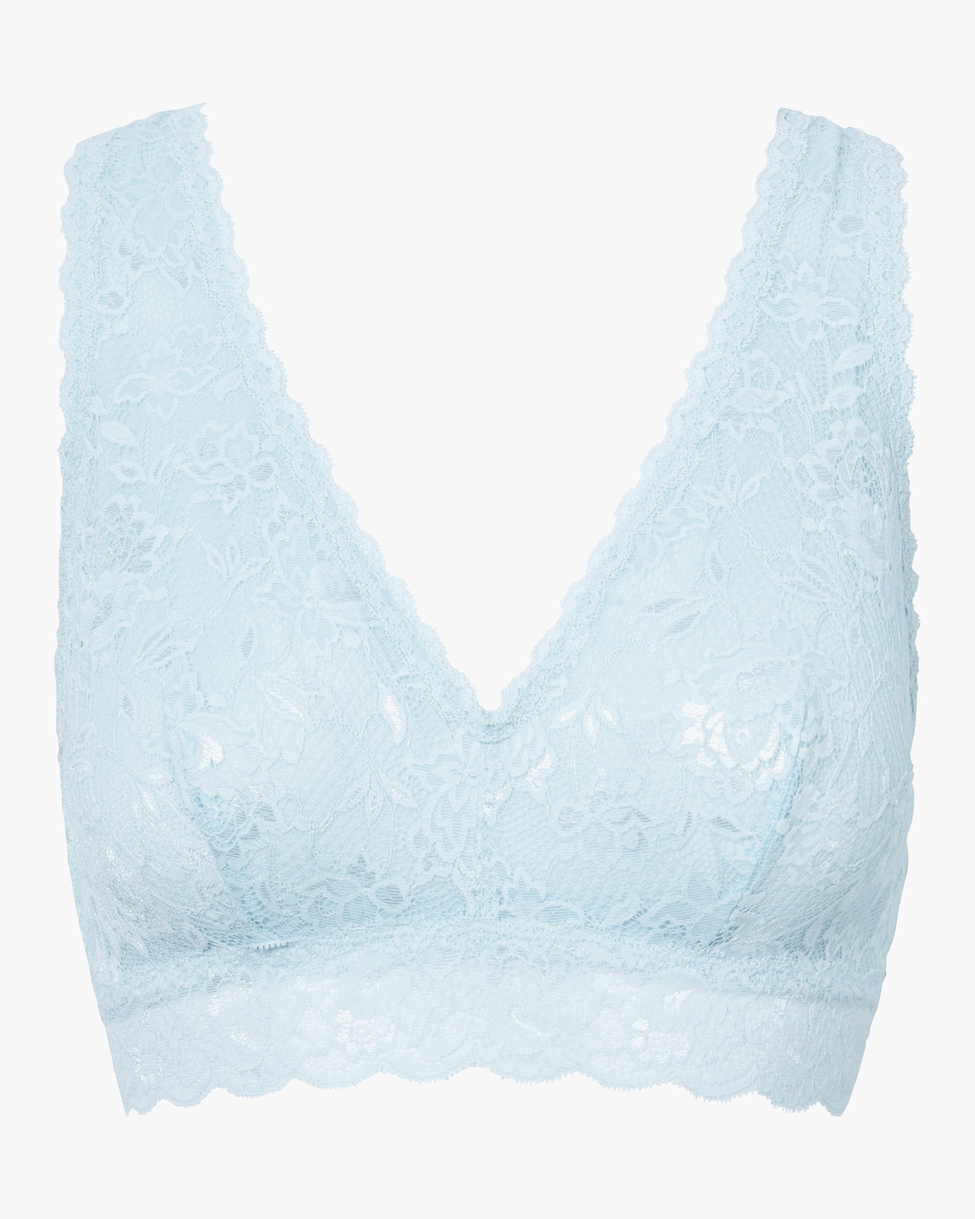 Blue Bralette - Never Say Never Curvy Racie Racerback Bralette