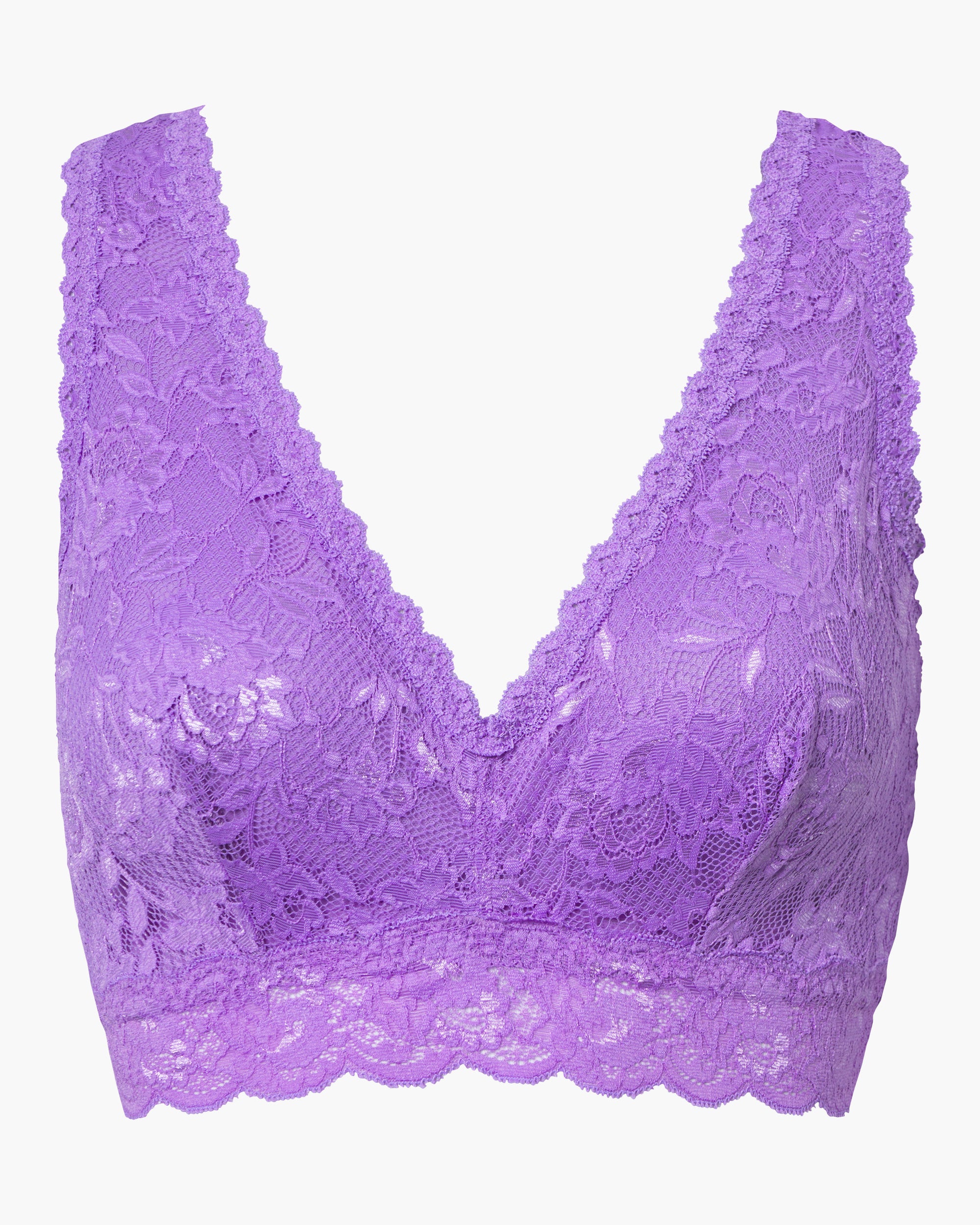 Purple Bralette - Never Say Never Curvy Racie Racerback Bralette