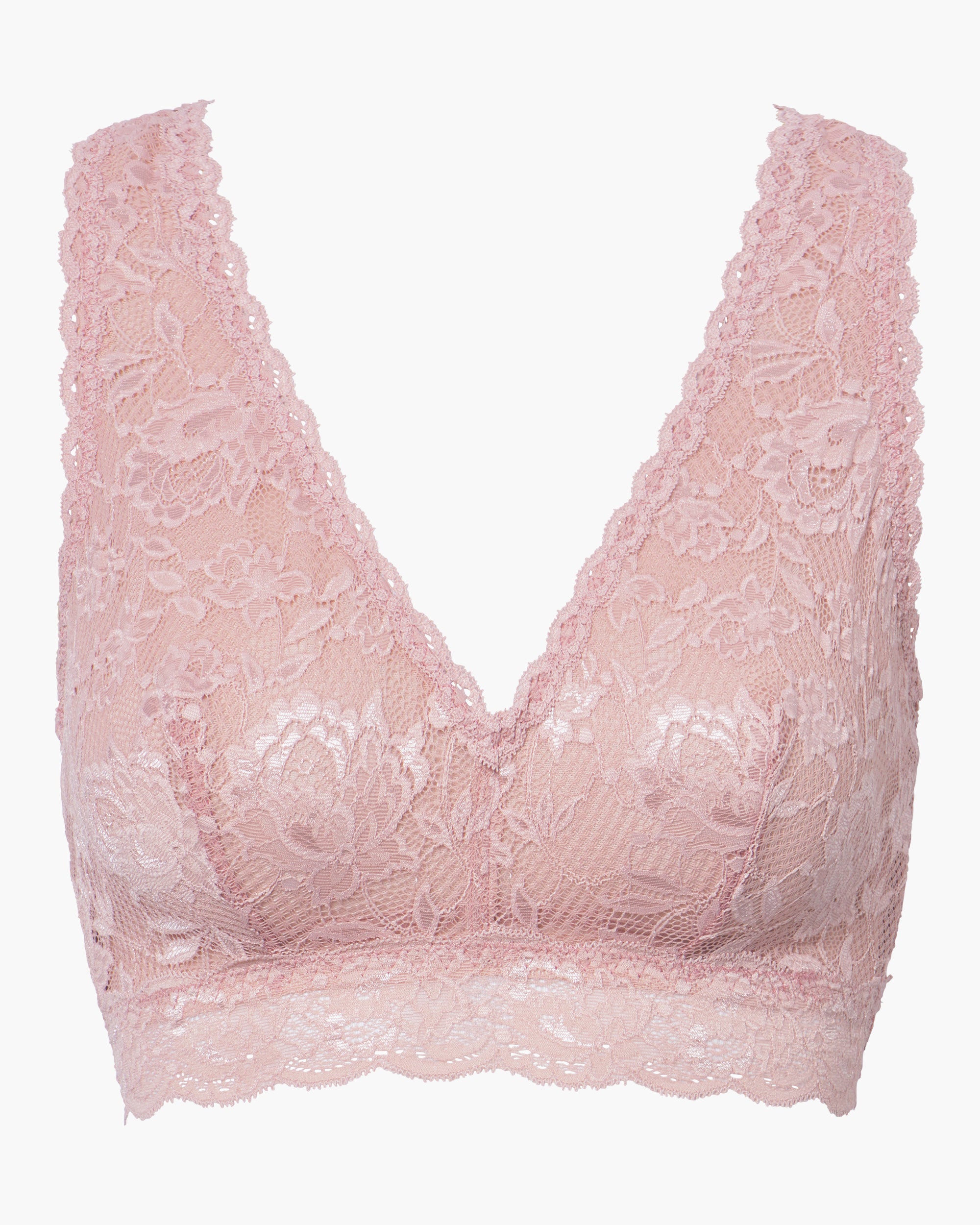 Rosa Bralette - Never Say Never Bralette Curvy Racie Con Spalline Incrociate Bralette