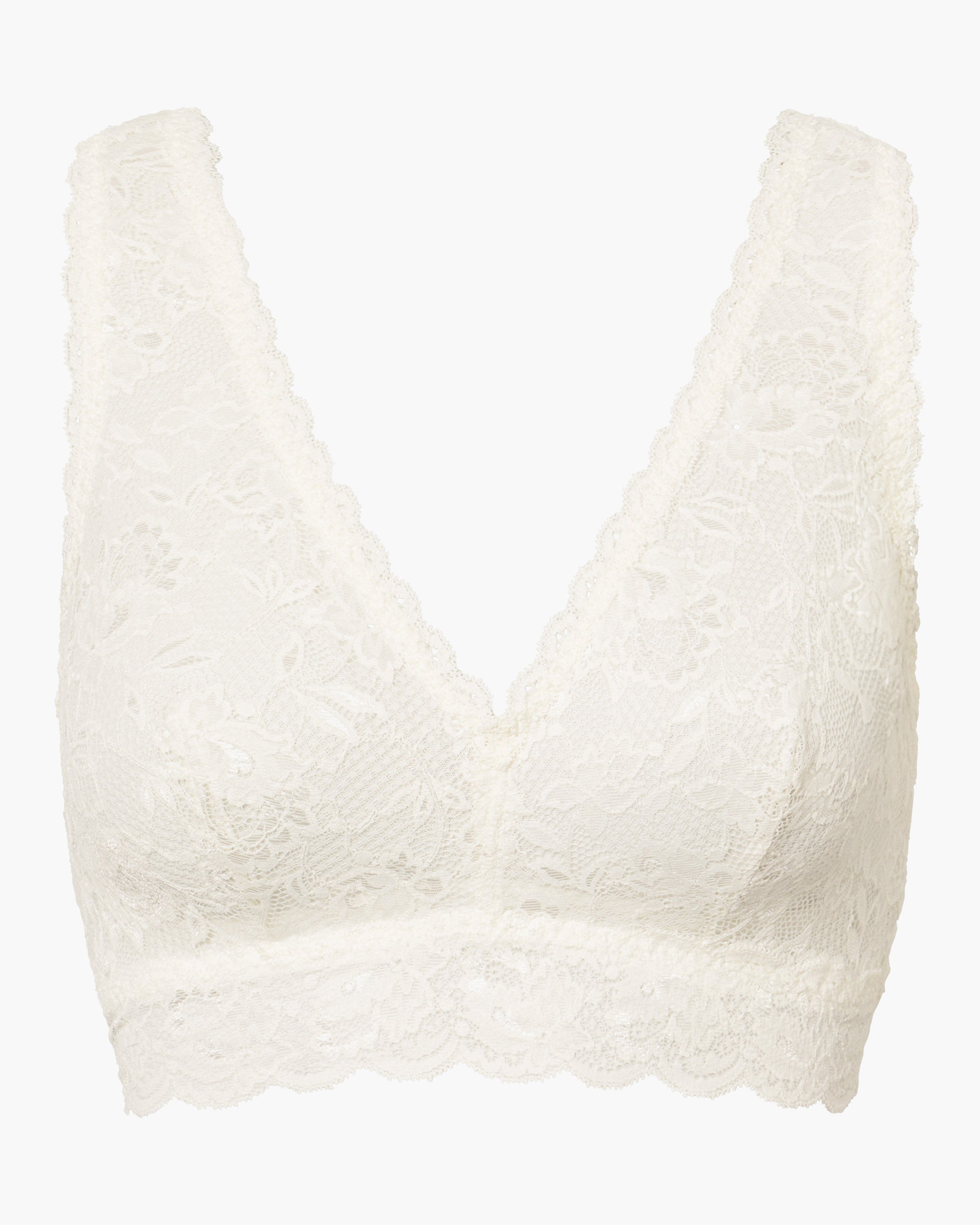Blanc Bralette - Never Say Never Brassière À Dos Nageur Curvy Racie