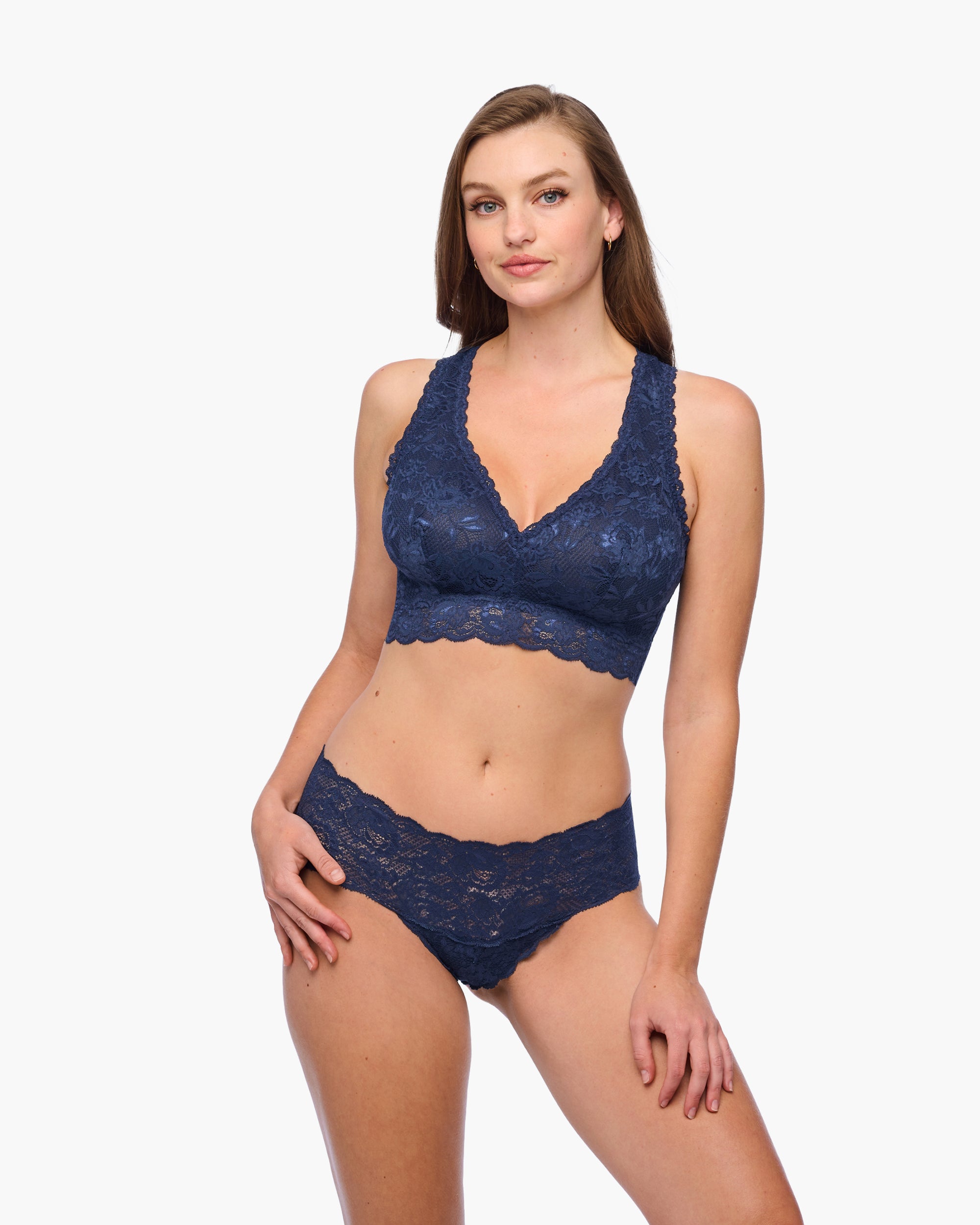 Bleue Bralette - Never Say Never Brassière À Dos Nageur Curvy Racie
