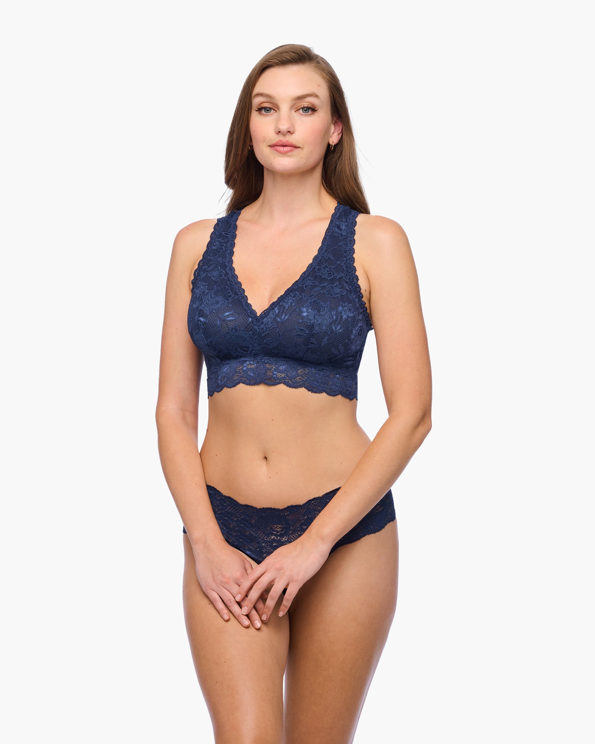 Azul Bralette - Never Say Never Curvy Racie - Bralette Con Espalda De Nadador