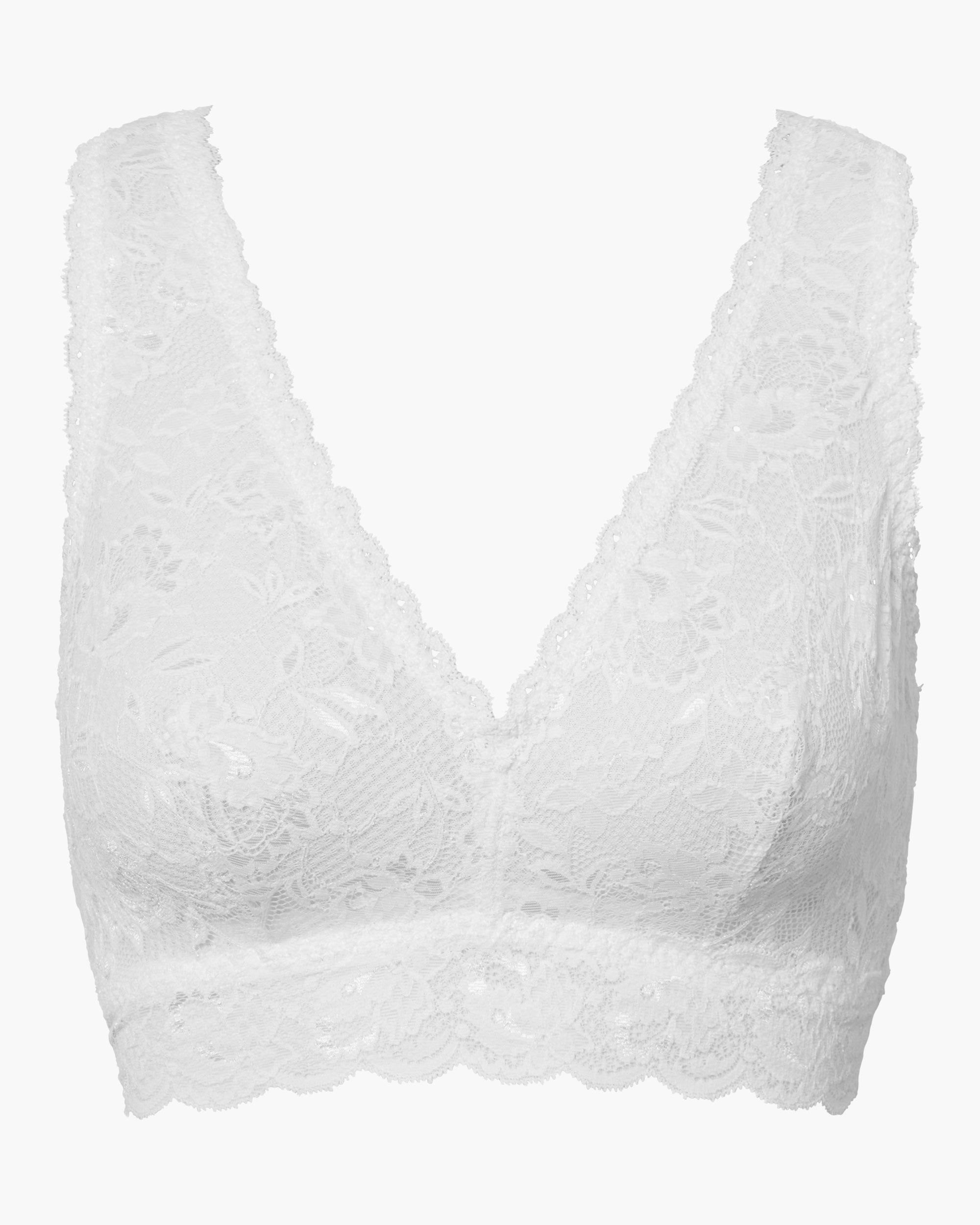 Blanc Bralette - Never Say Never Brassière À Dos Nageur Curvy Racie