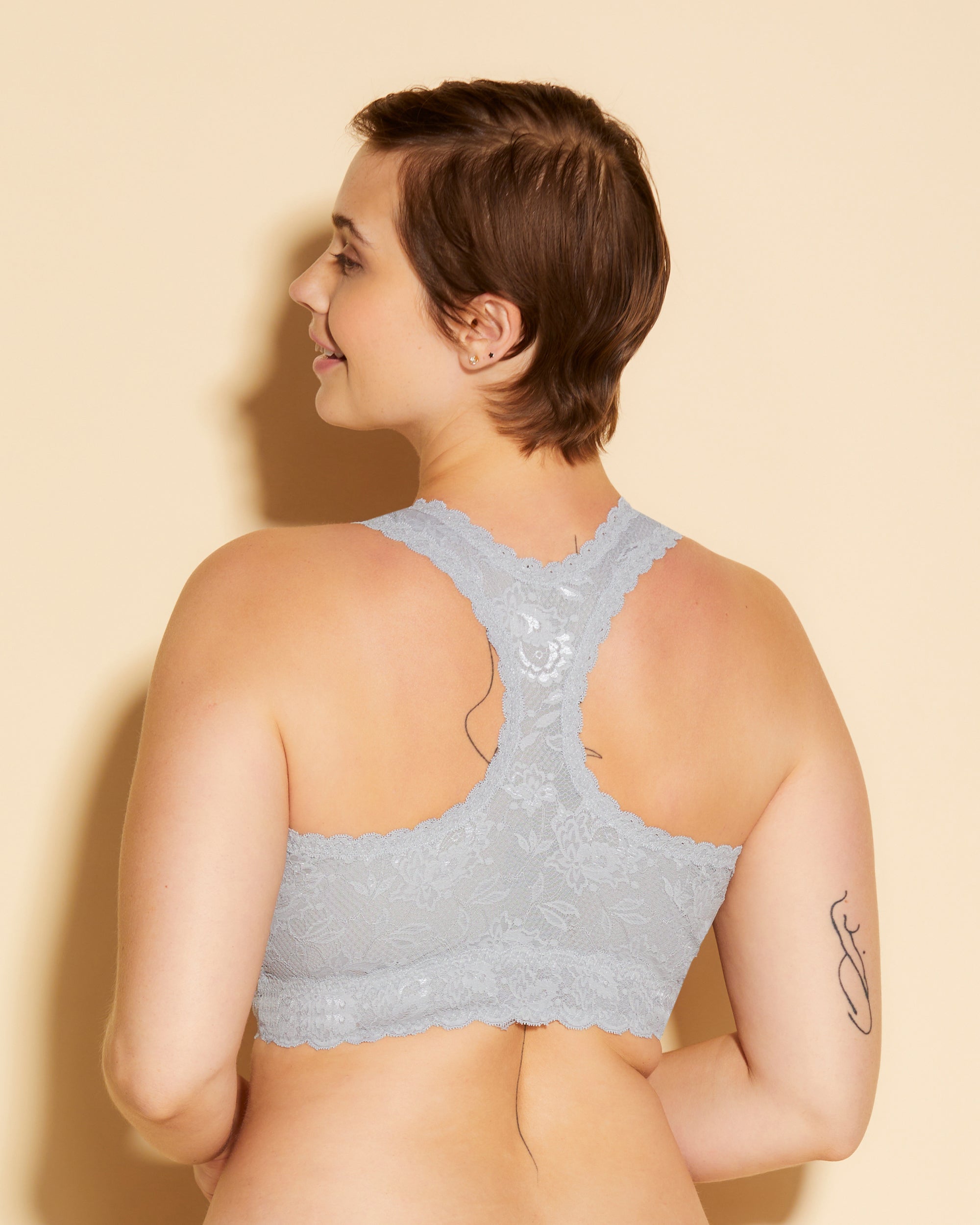 Grau Bralette - Never Say Never Super Curvy Racie Racerback
