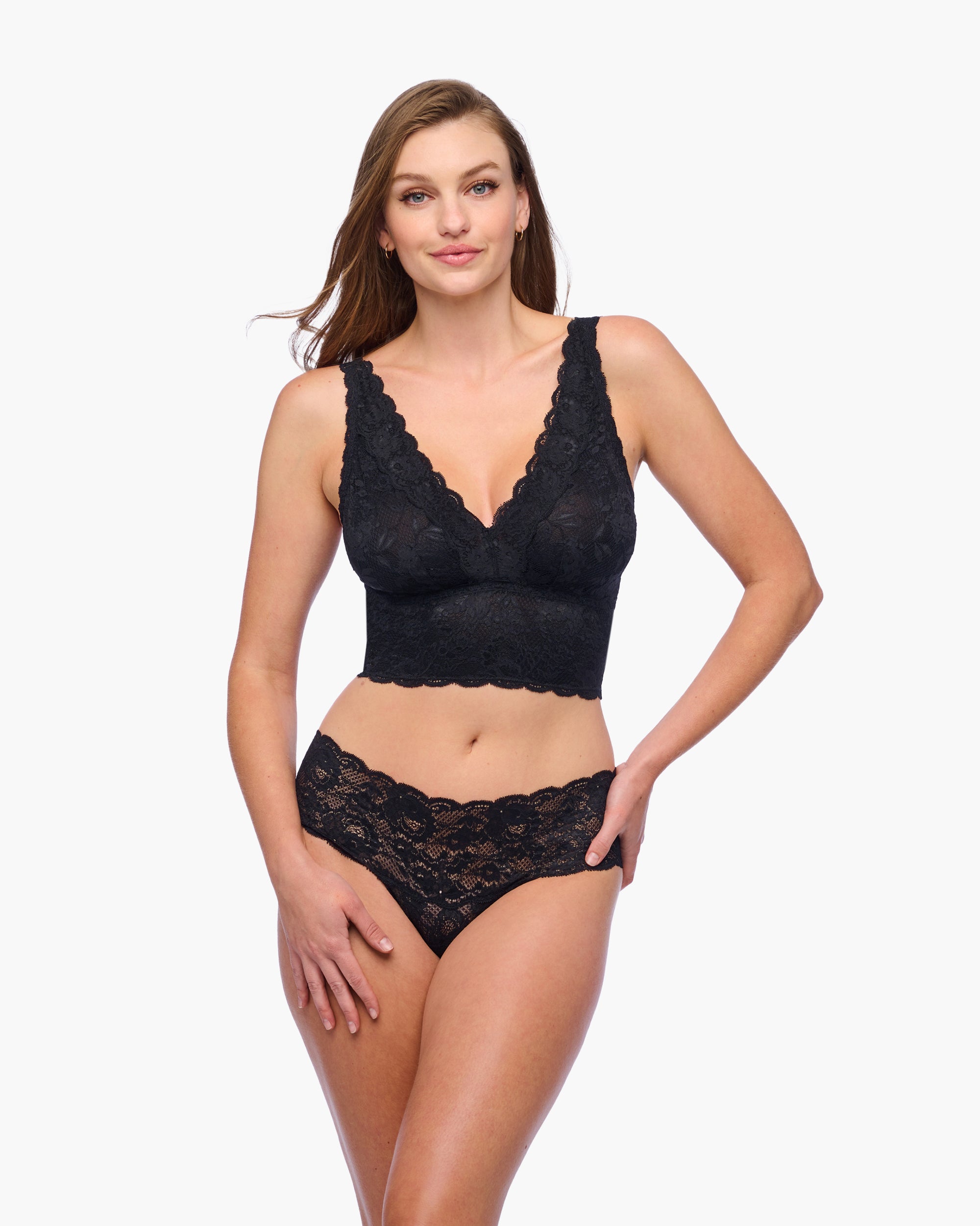 Noir Bralette - Never Say Never Brassière Decollete Curvy Plungie