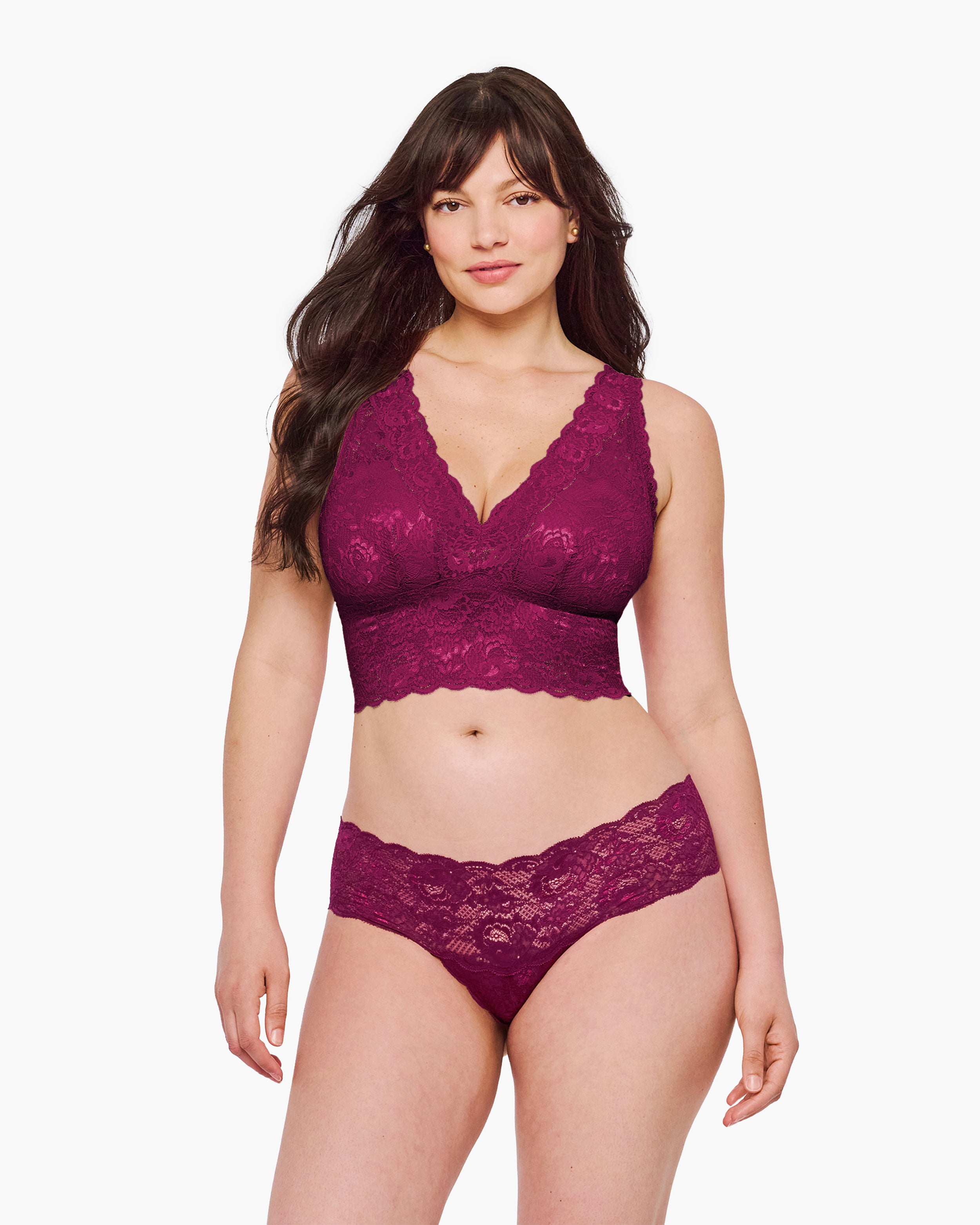 Roja Bralette - Never Say Never Bralette Tipo Top Escotado Curvy