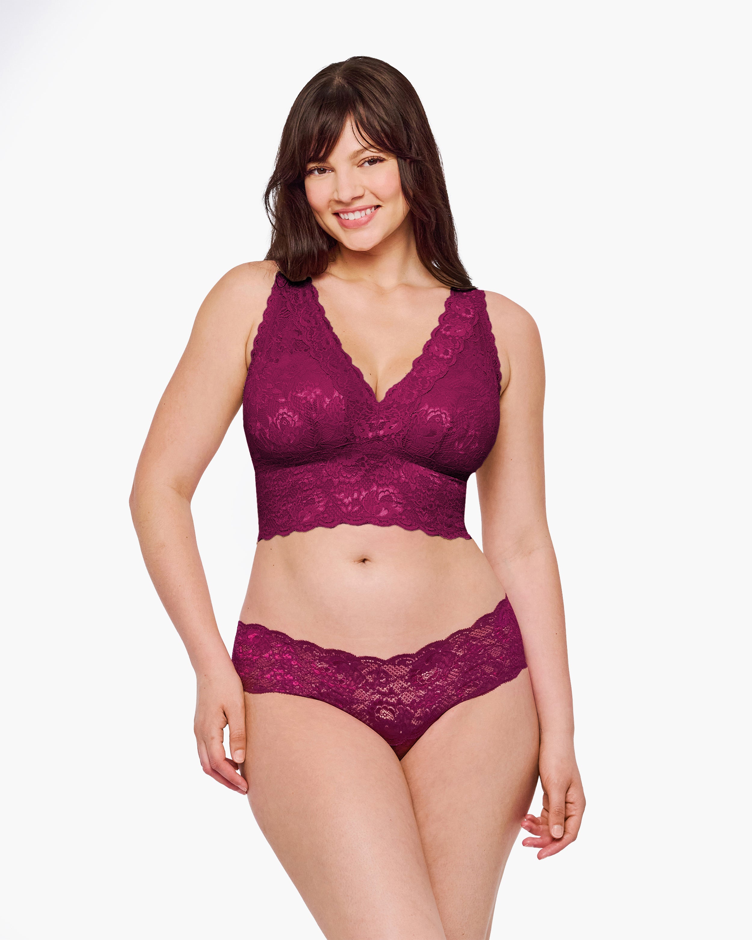 Roja Bralette - Never Say Never Bralette Tipo Top Escotado Curvy
