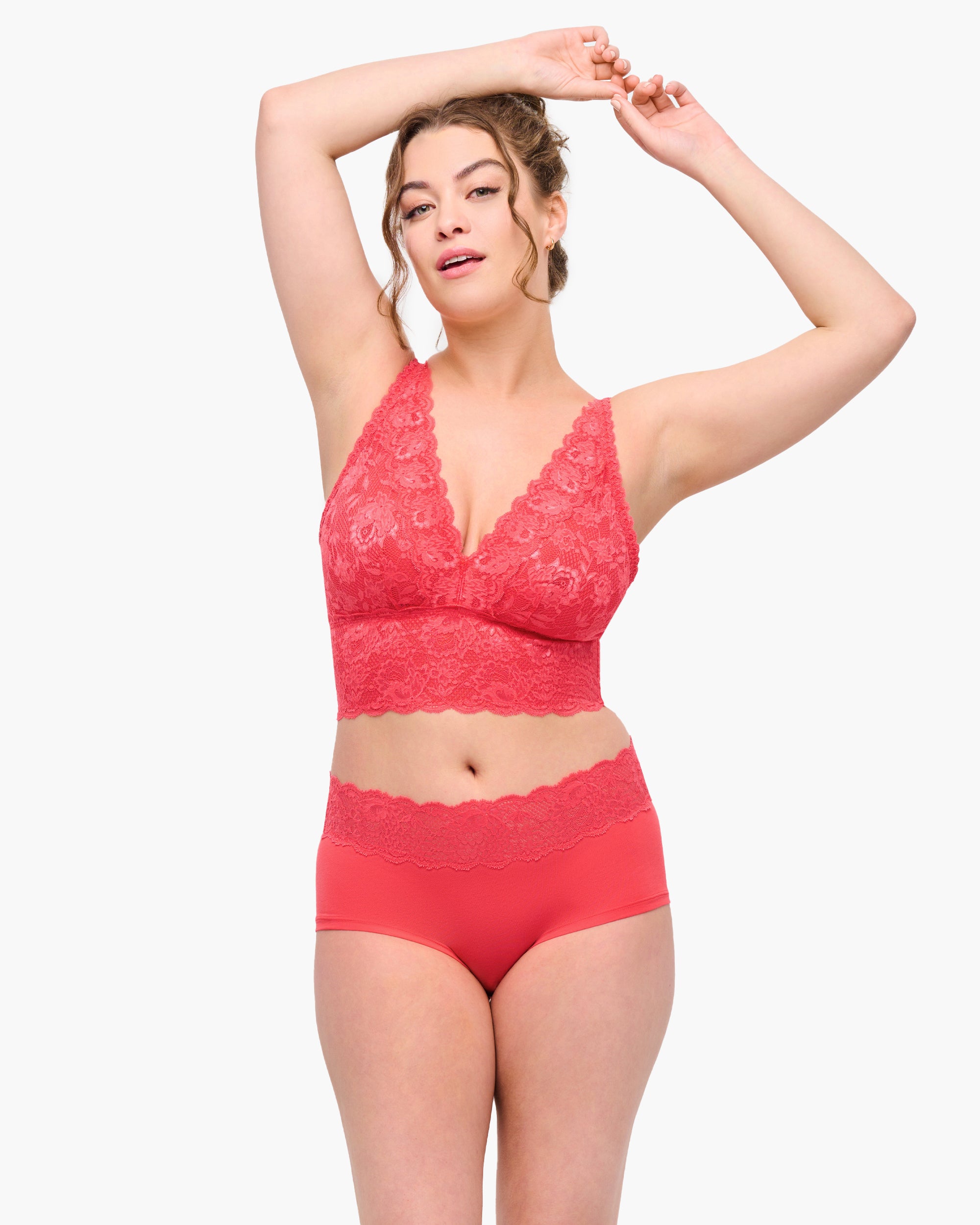 Rosada Bralette - Never Say Never Bralette Tipo Top Escotado Curvy