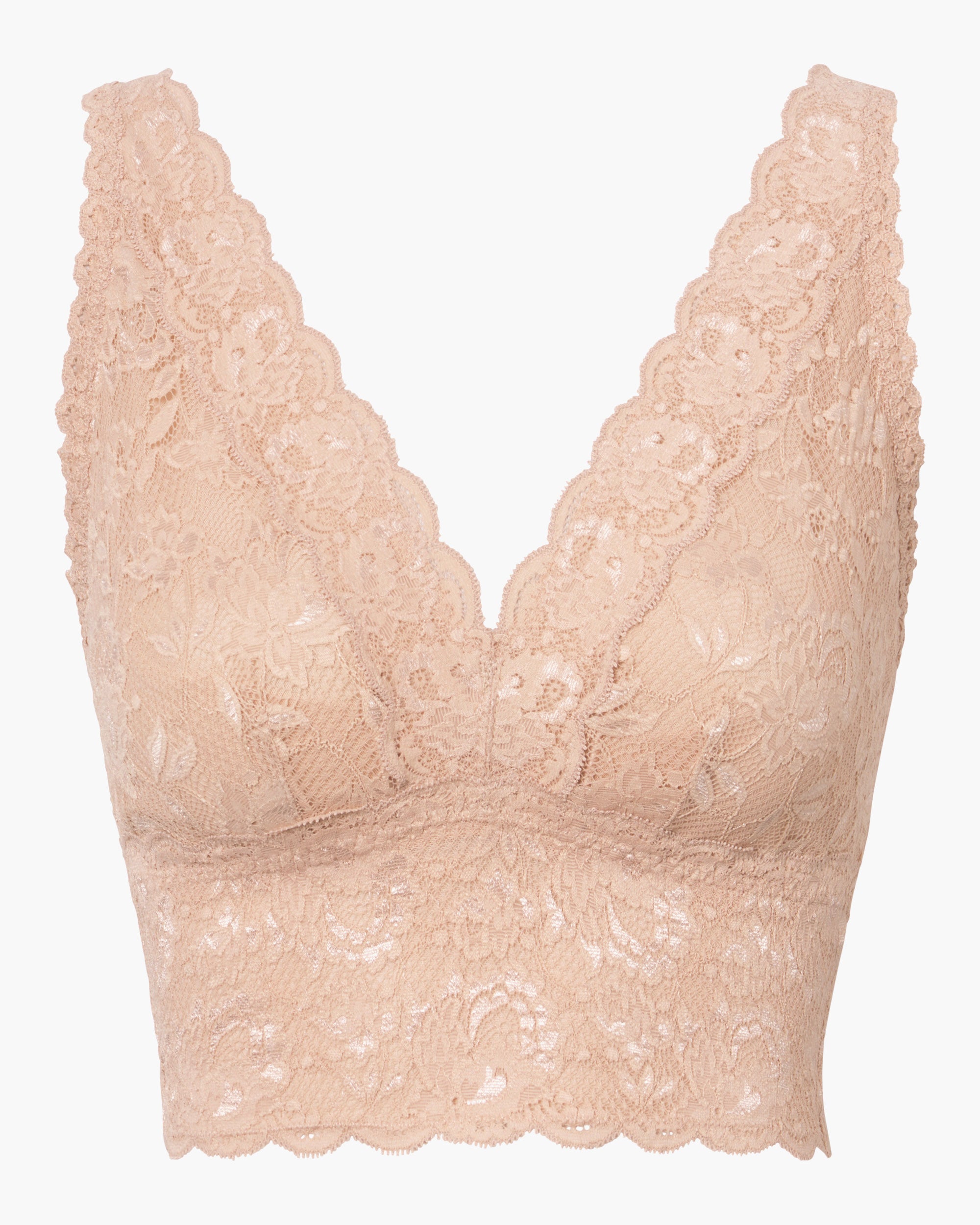 Beige Bralette - Never Say Never Brassière Decollete Curvy Plungie