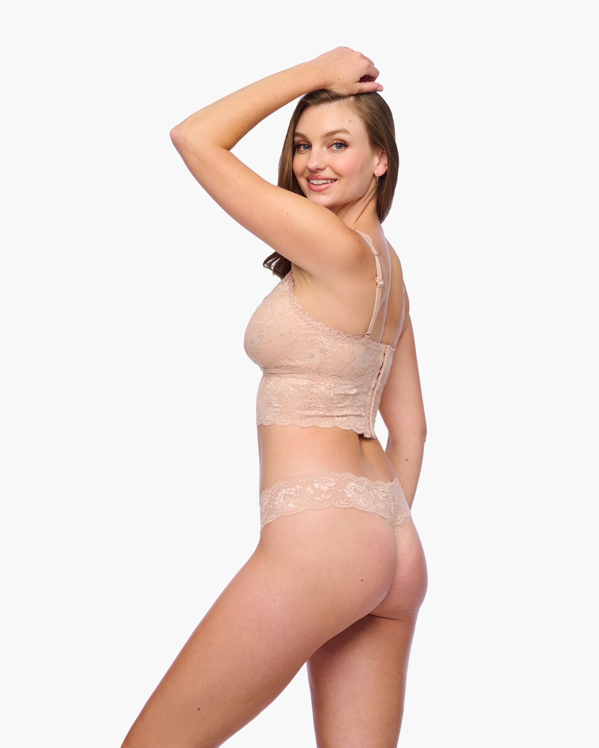 Beige Bralette - Never Say Never Brassière Decollete Curvy Plungie