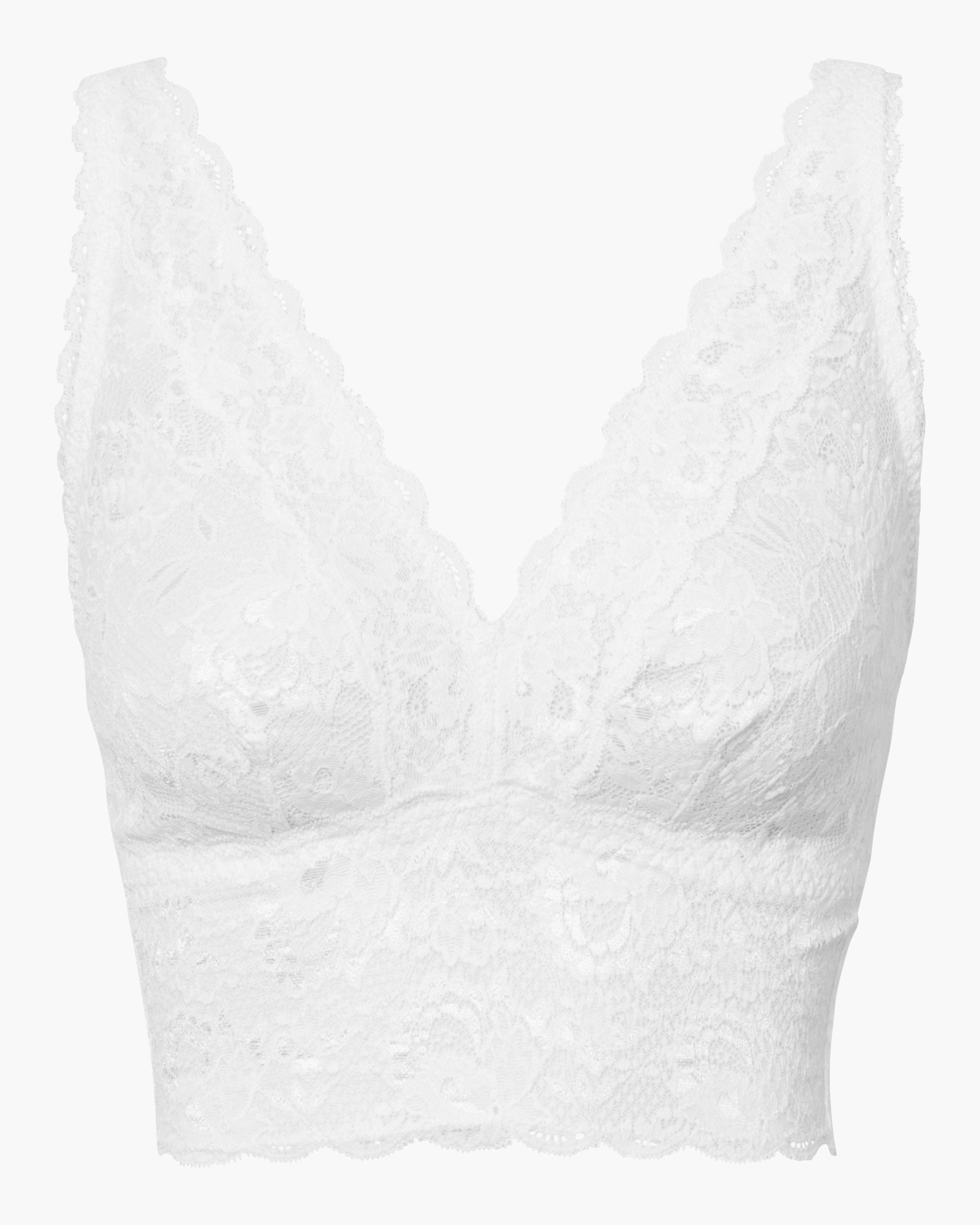 Blanc Bralette - Never Say Never Brassière Decollete Curvy Plungie