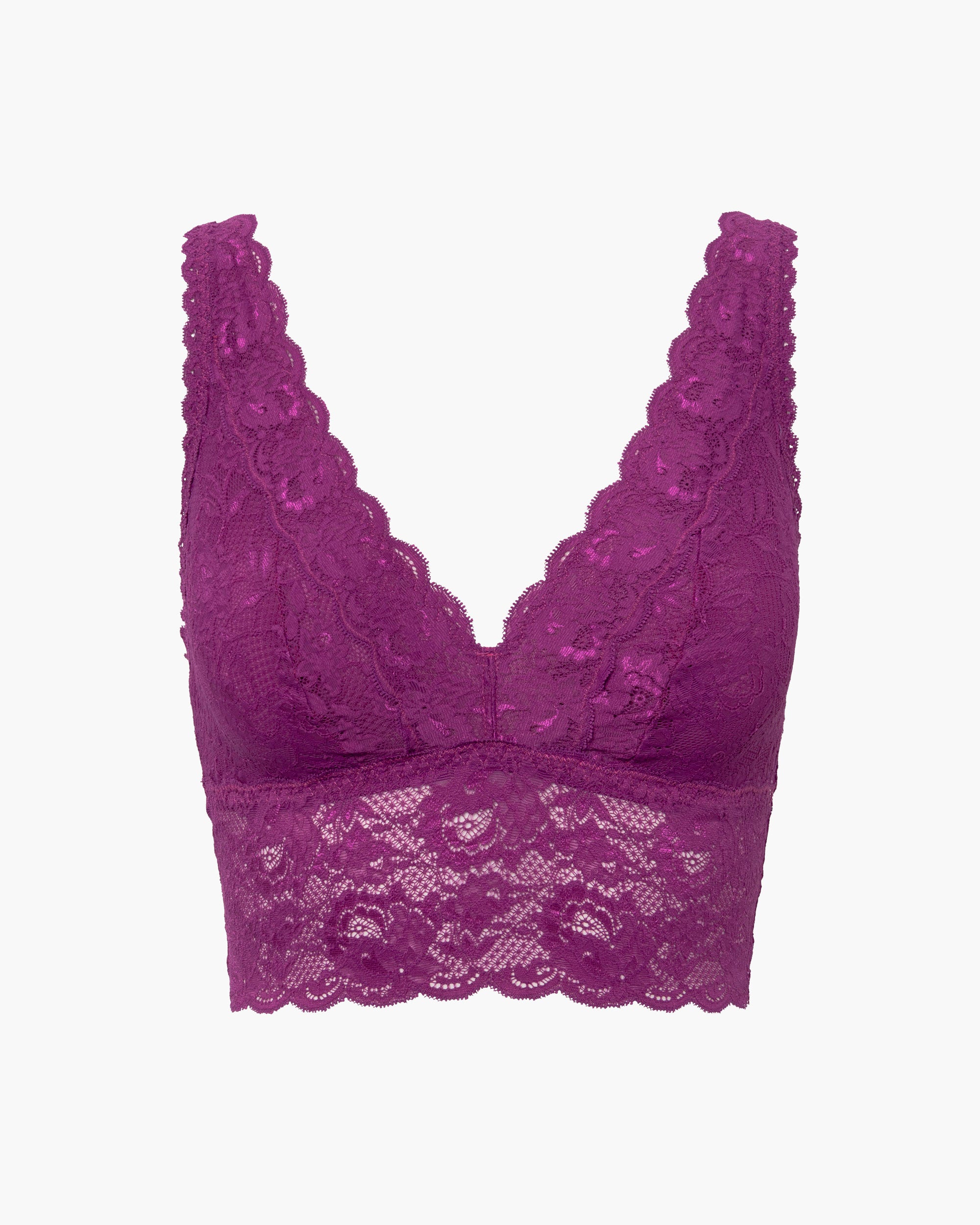 Púrpura Bralette - Never Say Never Bralette Tipo Top Escotado
