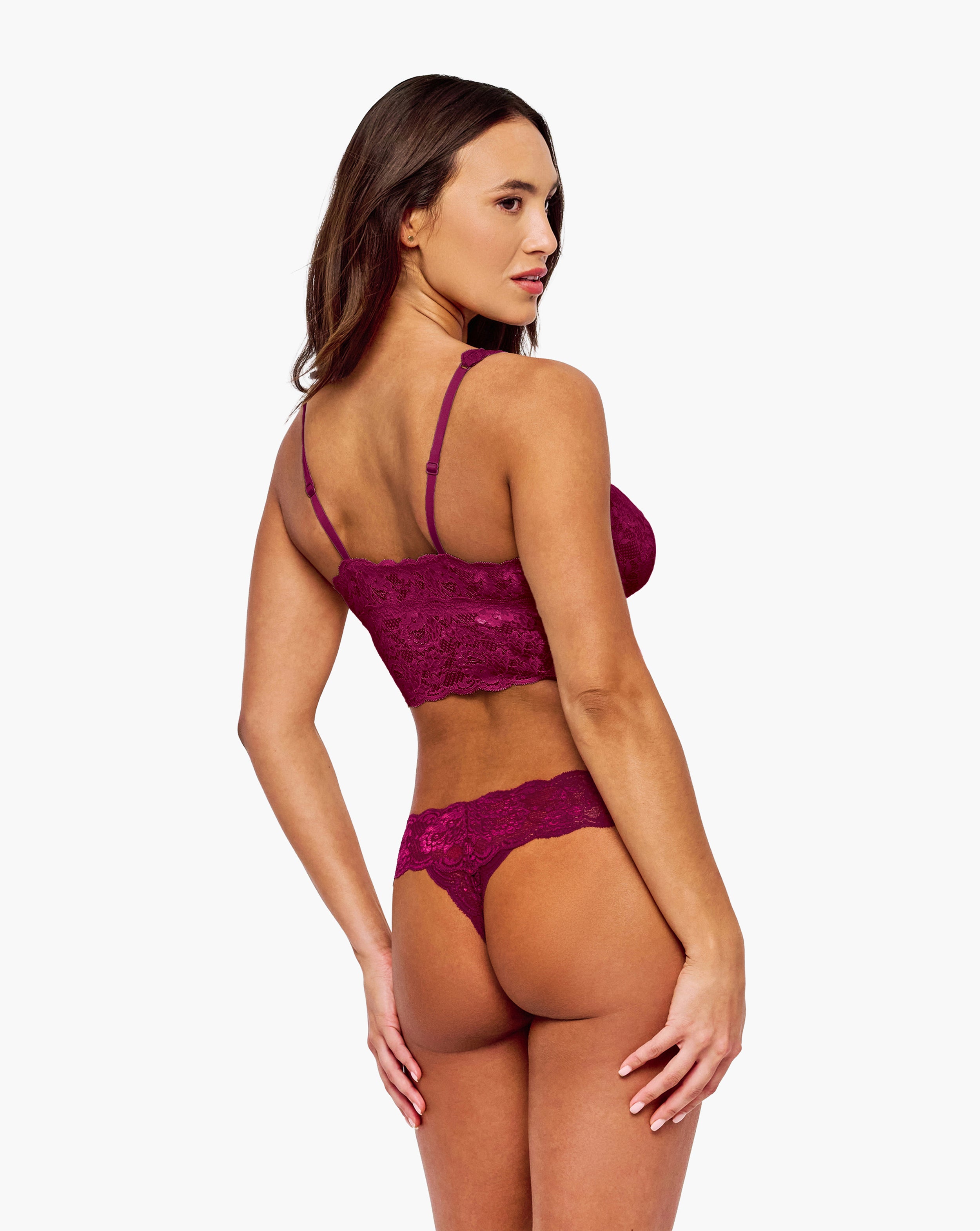 Rossa Bralette - Never Say Never Bralette Alta Con Scollatura Profonda