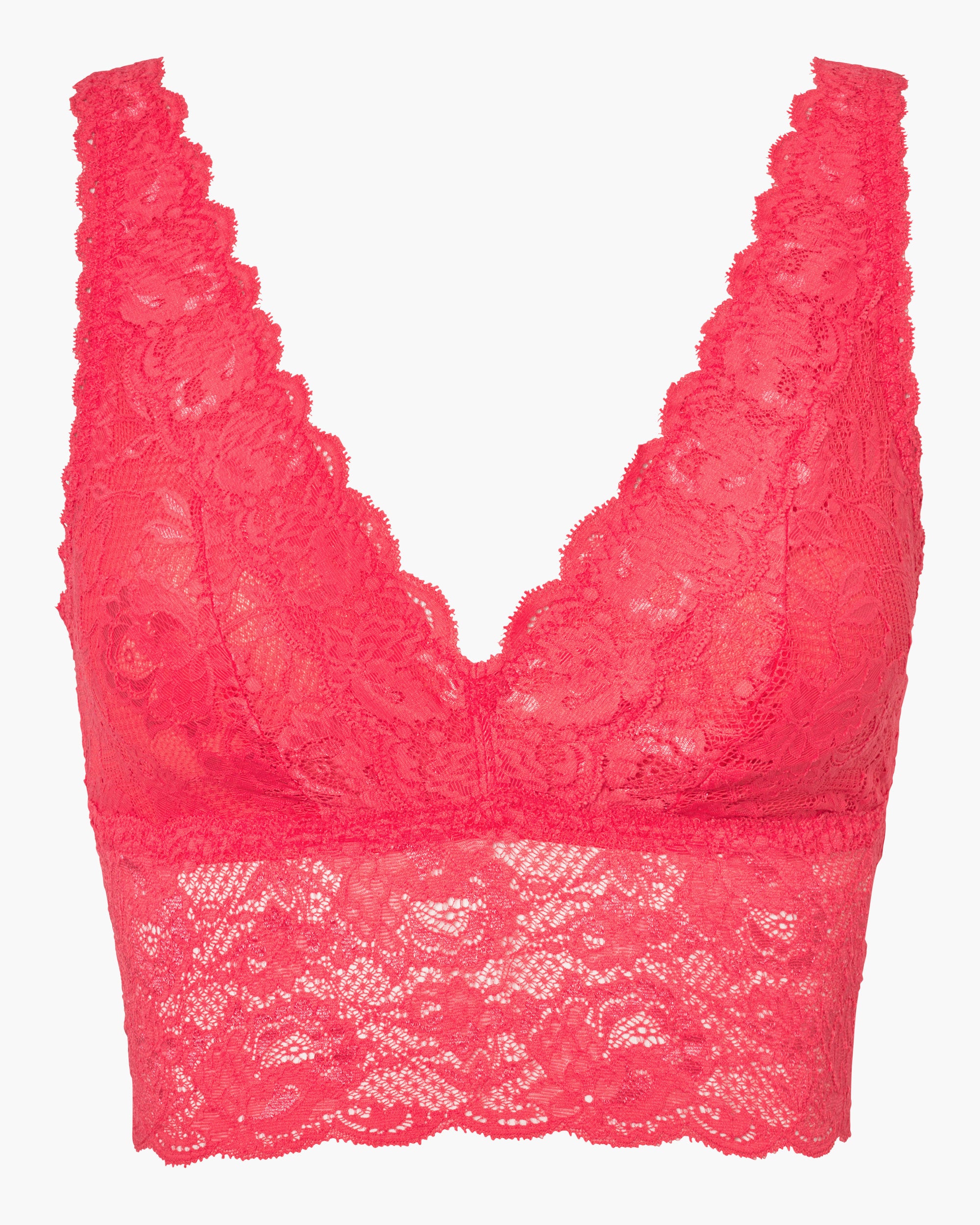 Rosa Bralette - Never Say Never Bralette Alta Con Scollatura Profonda