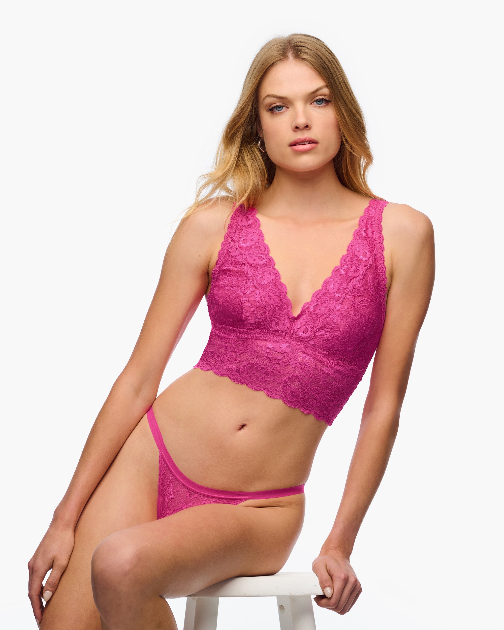 Rosada Bralette - Never Say Never Bralette Tipo Top Escotado