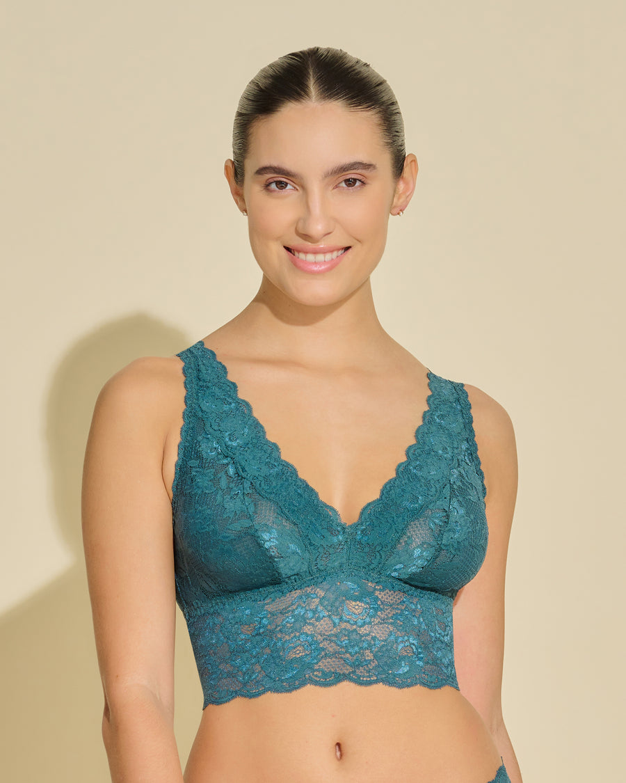 Verde Bralette - Never Say Never Bralette Tipo Top Escotado