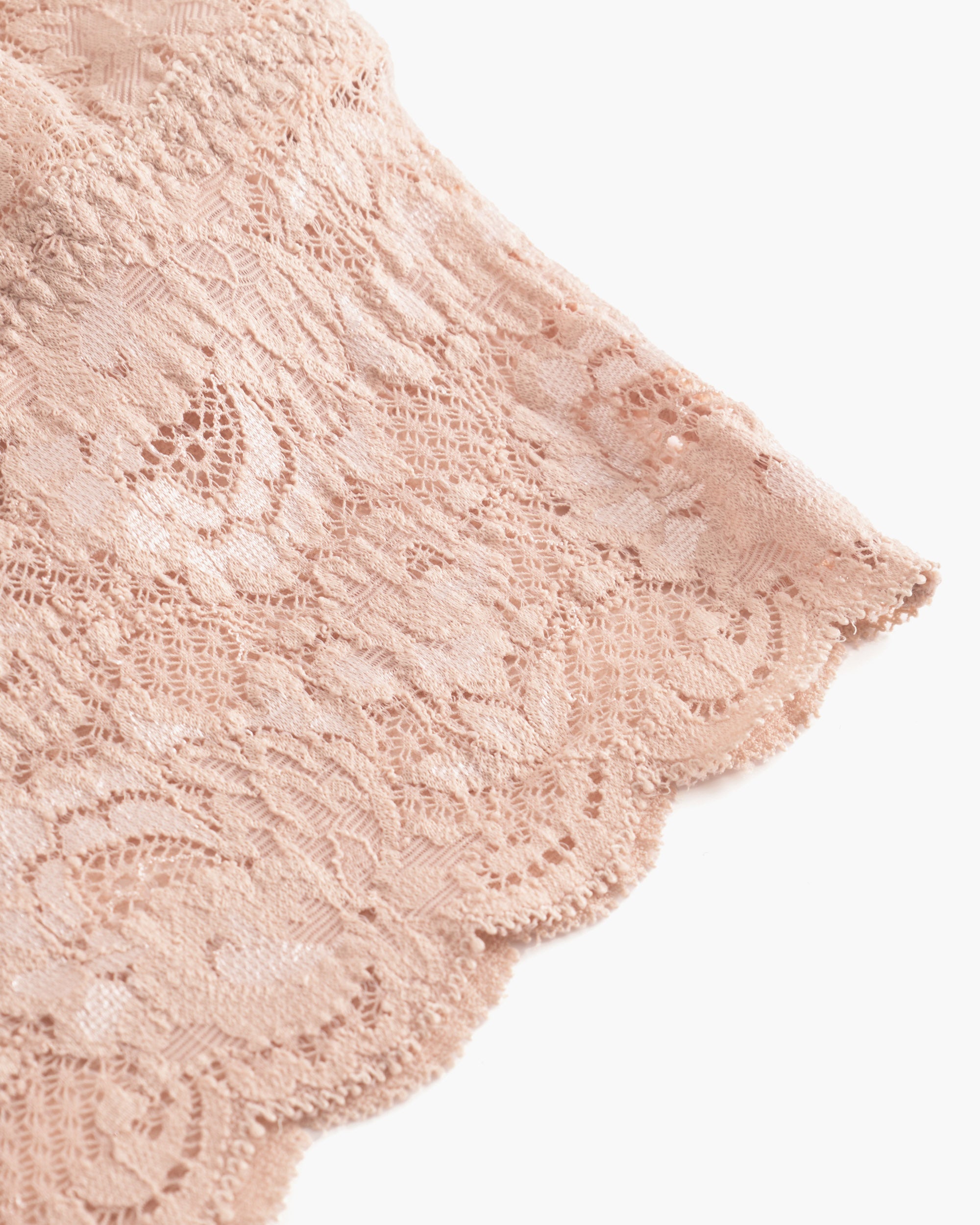 Beige Bralette - Never Say Never Plungie Longline Bralette