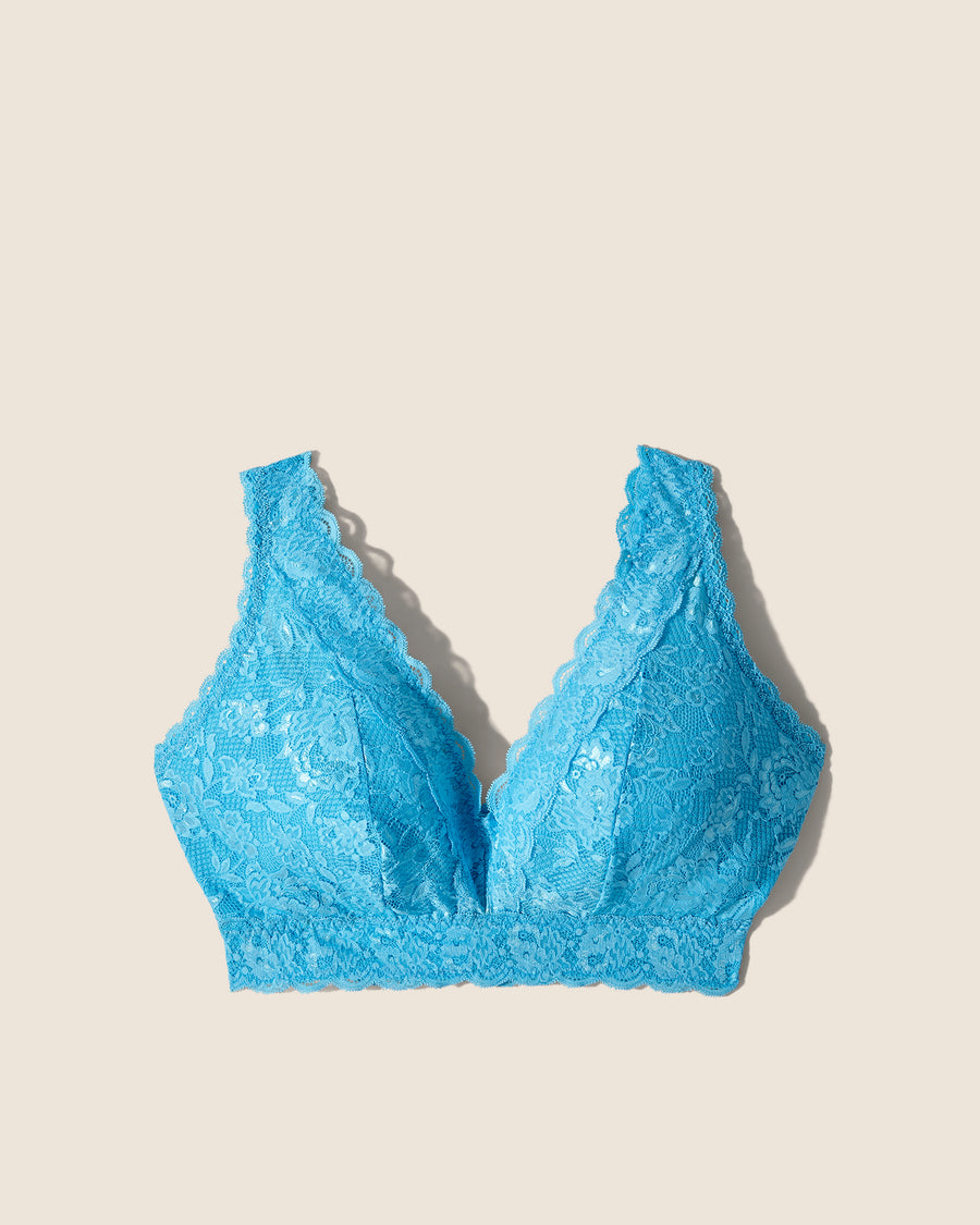 Blau Bralette - Never Say Never Super Curvy Plungie Longline Bralette