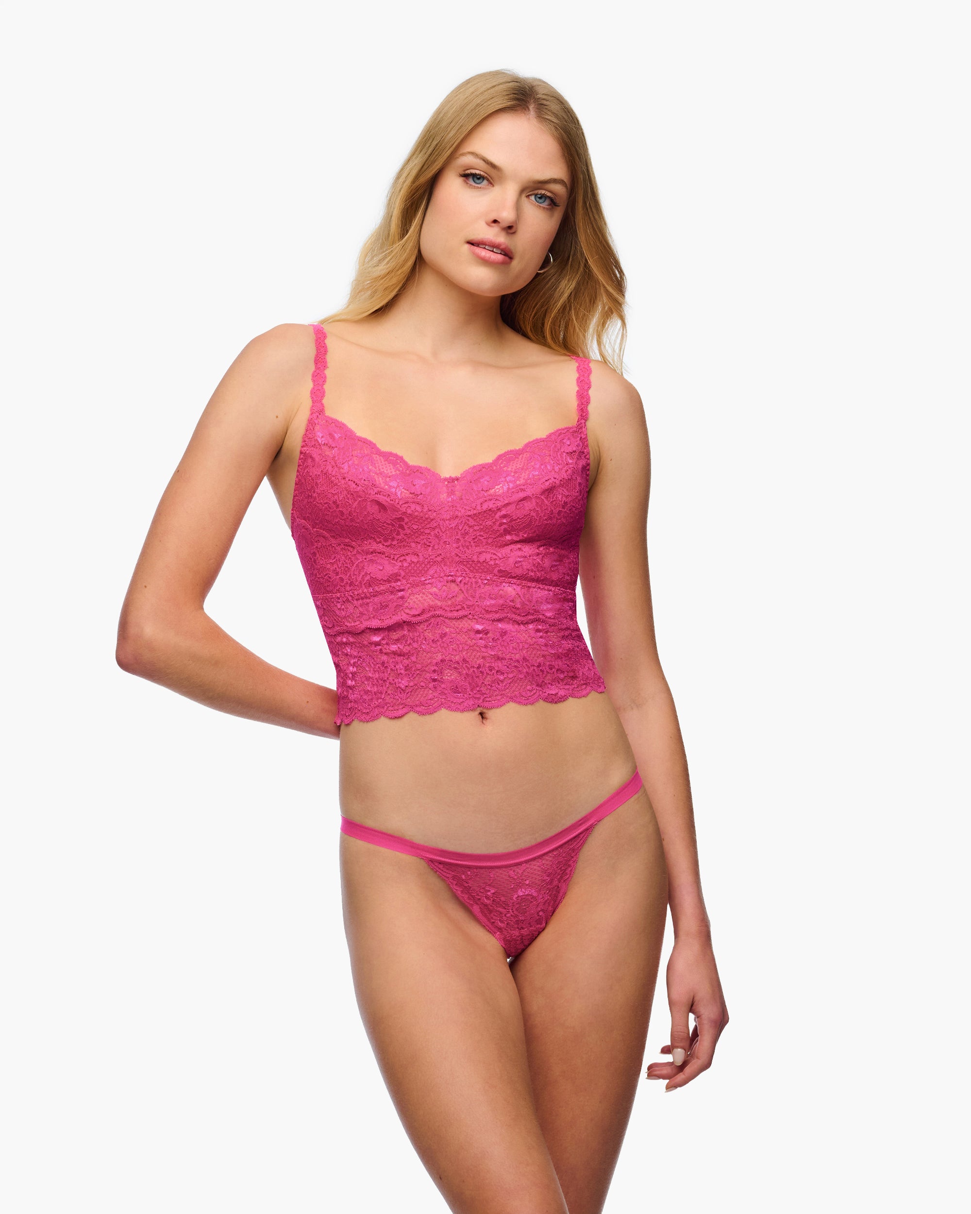 Pink Camisole - Never Say Never Crop Cami