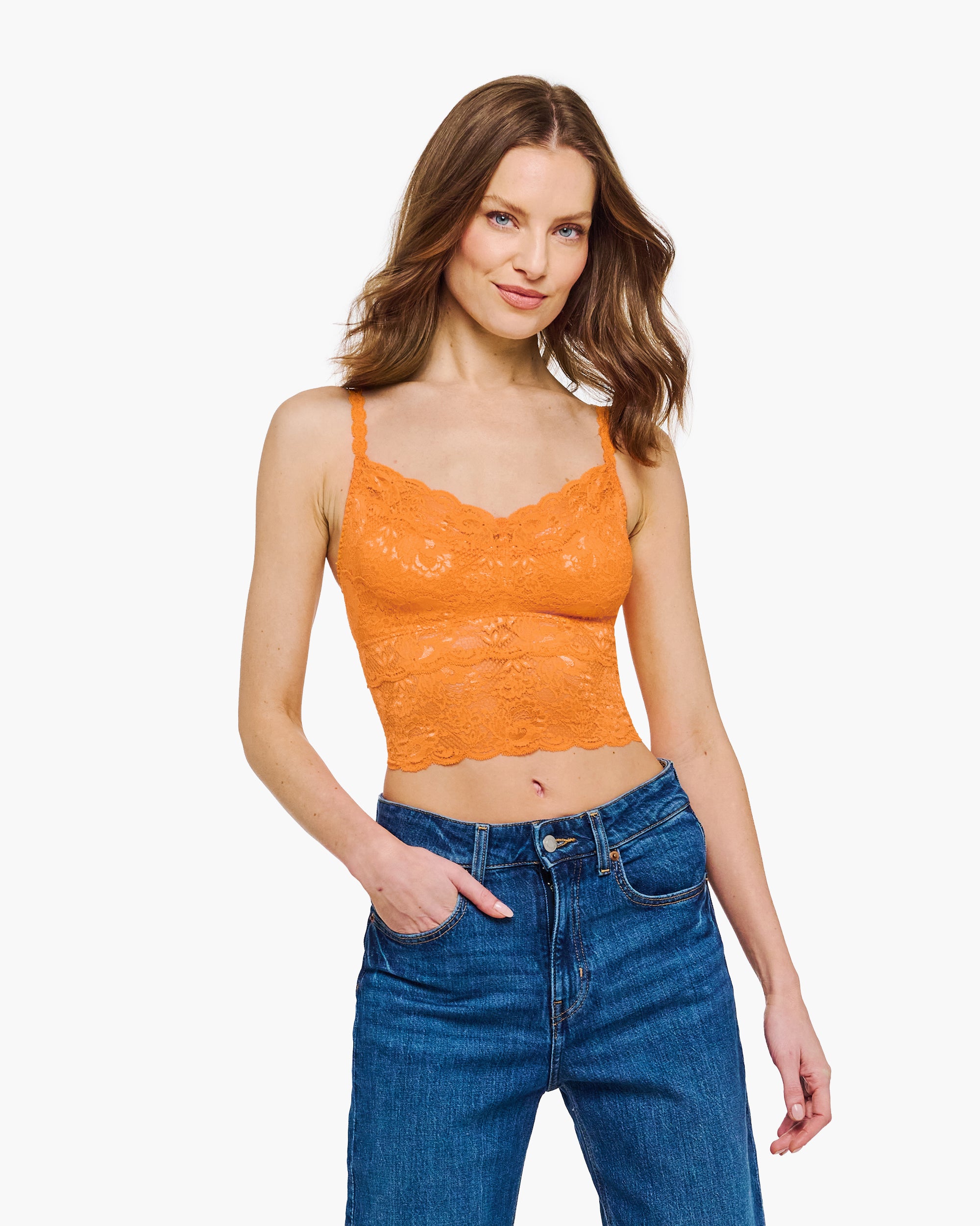Naranja Camisolas - Never Say Never Top De Tirantes