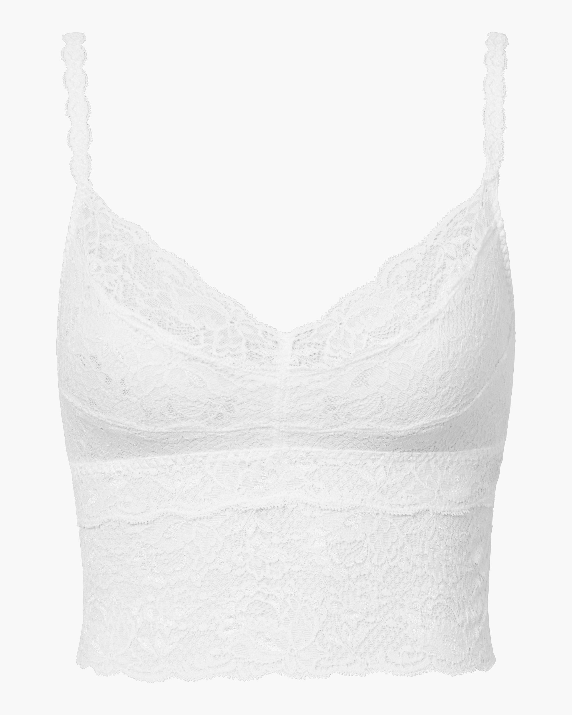 Bianco Canotte - Never Say Never Canottiera Corta