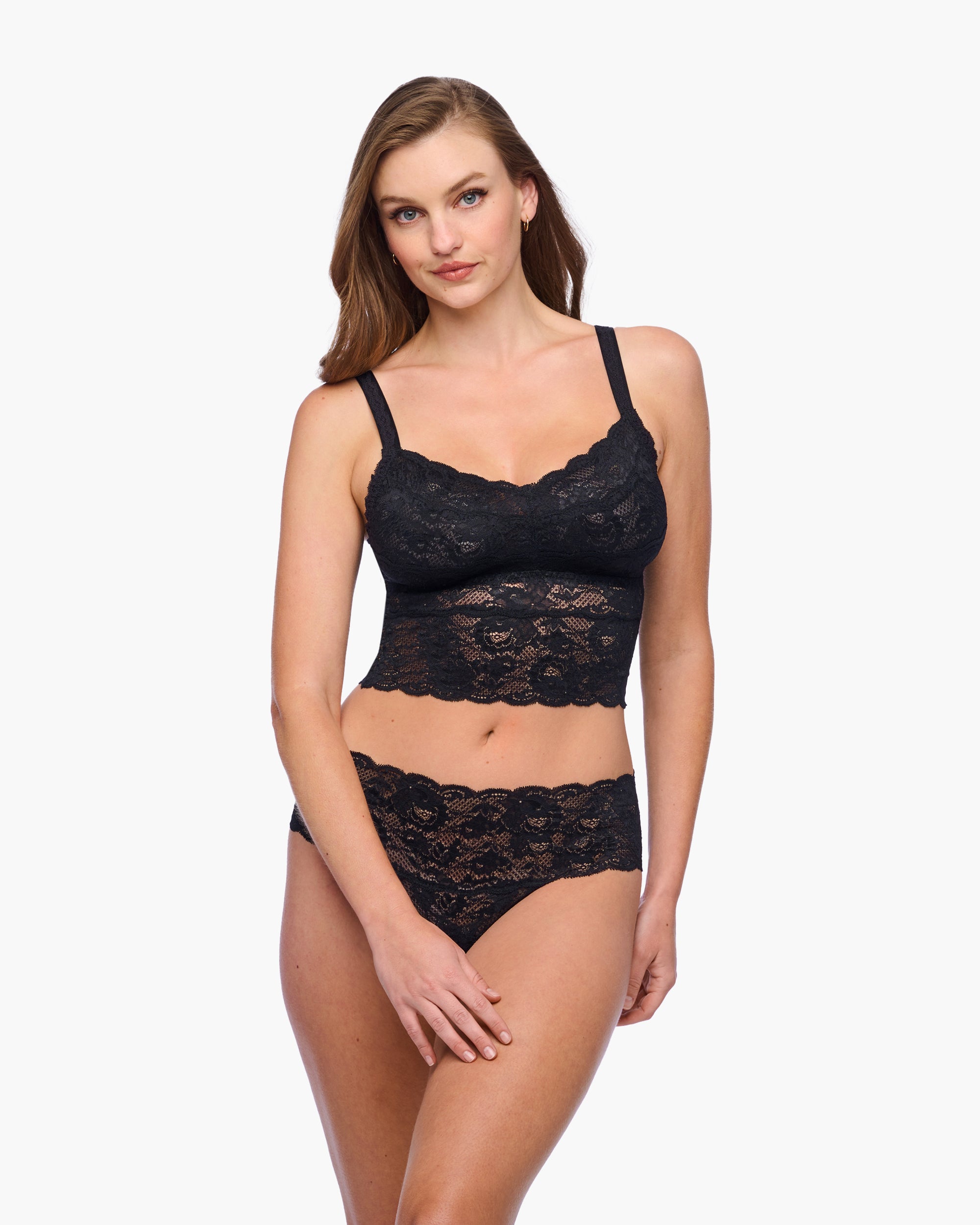 Negro Camisolas - Never Say Never Top Crop Curvy