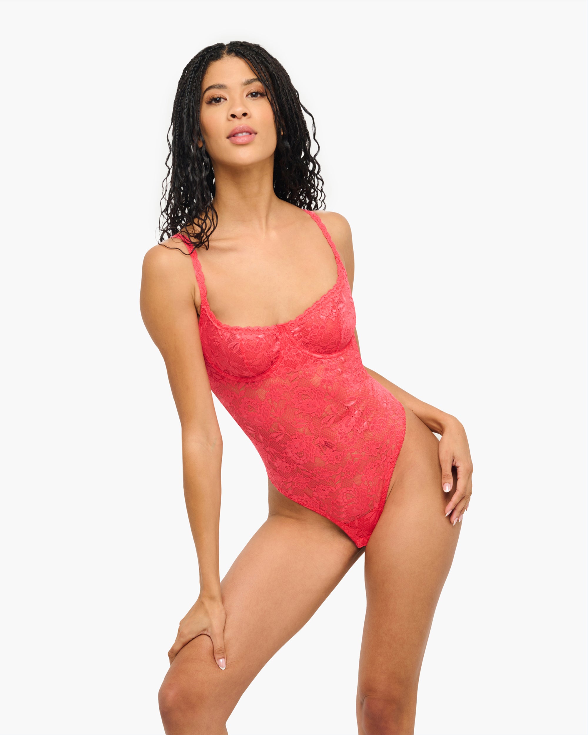 Pink Teddy - Never Say Never Balconette Bodysuit