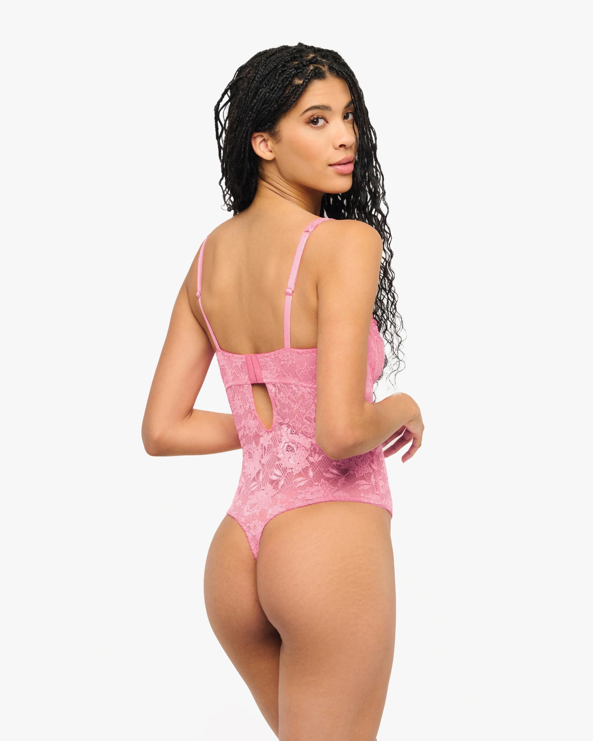 Pink Teddy - Never Say Never Balconette Bodysuit