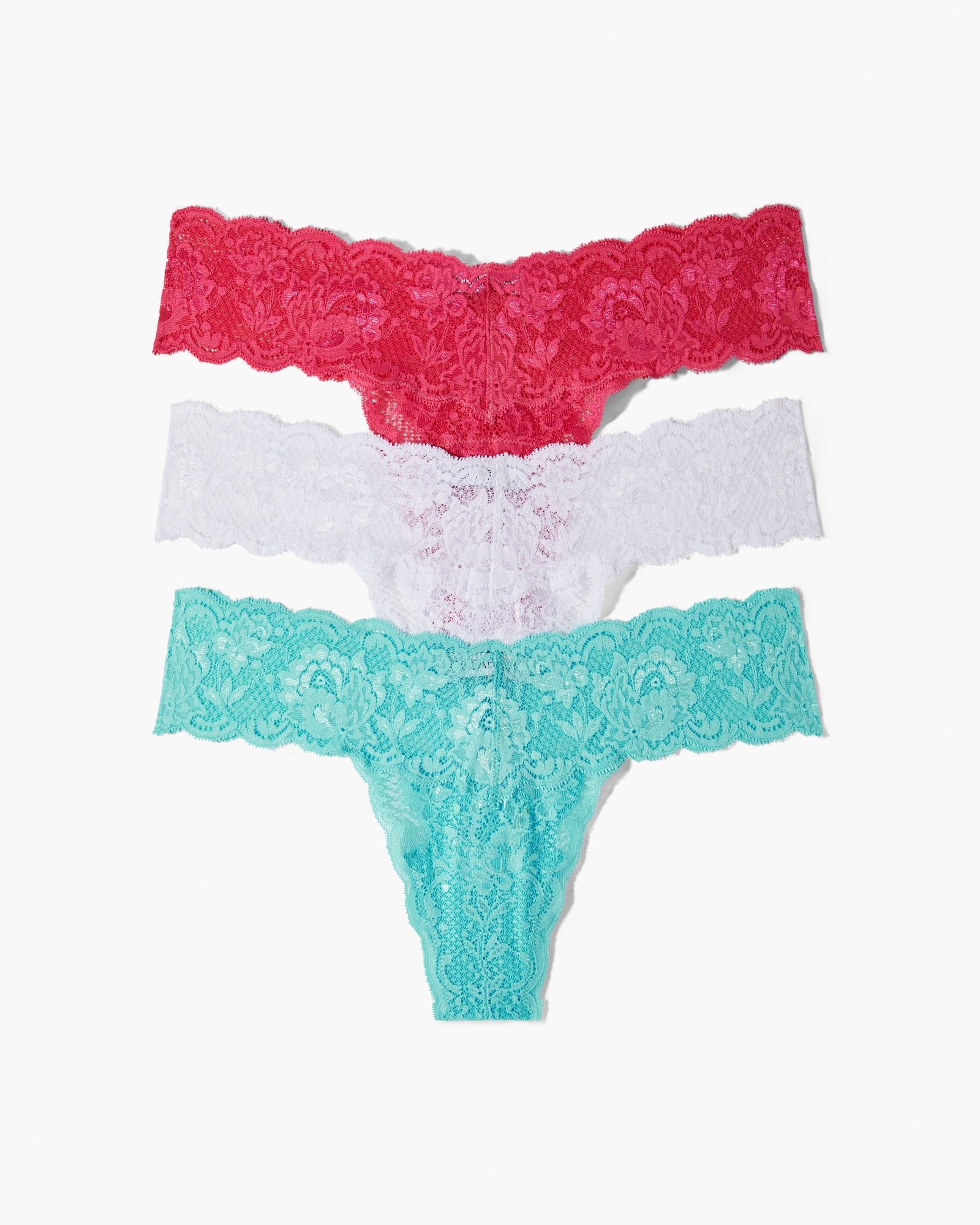 Multi Thong - Never Say Never Cutie Lr Thong 3 Pack