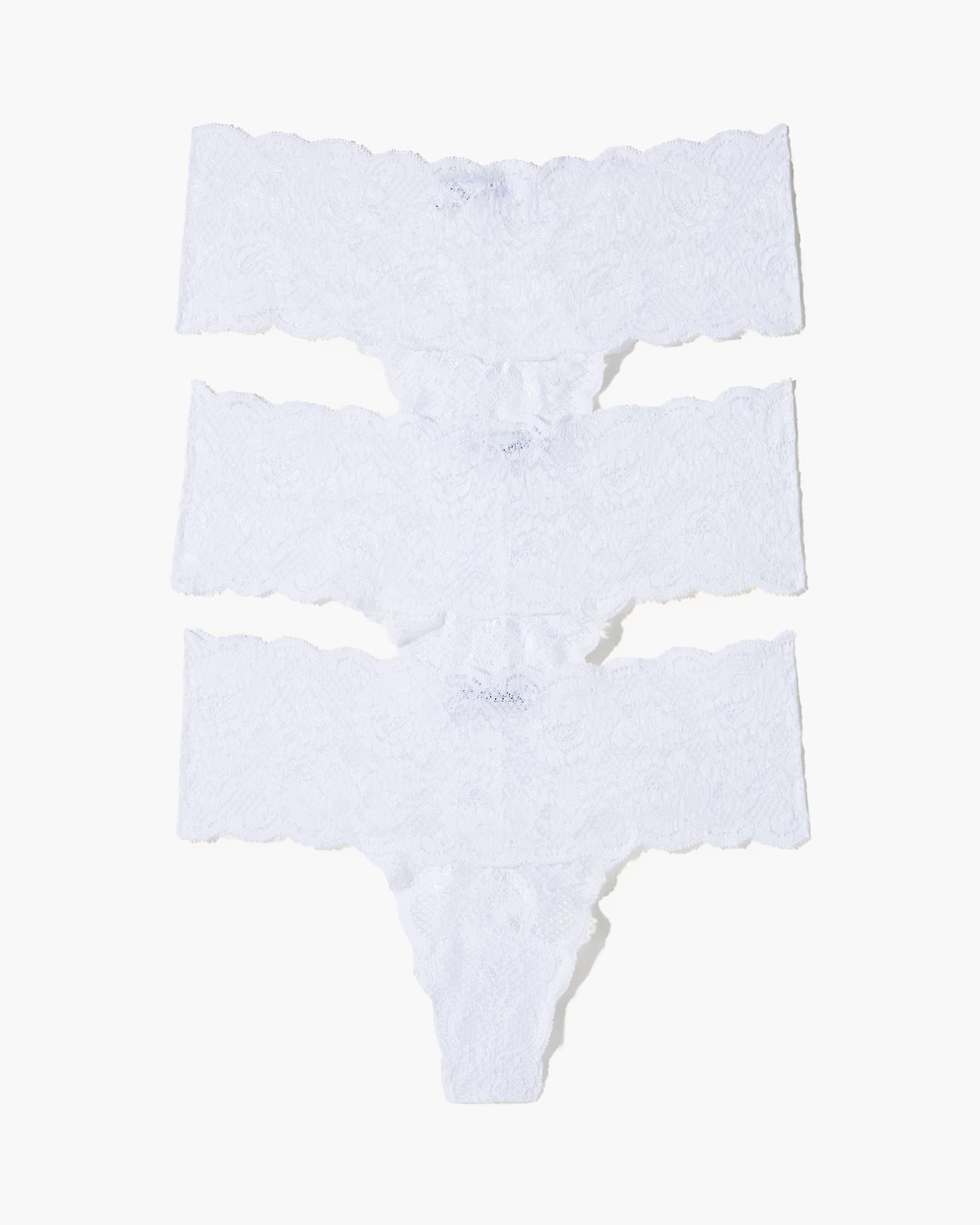 Weiß Tanga - Never Say Never Tanga Comfie, 3Er-Pack