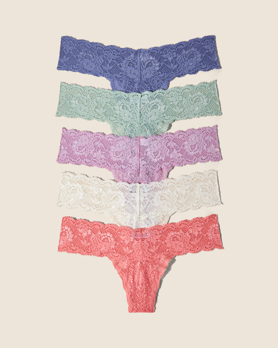 Multi Tanga - Never Say Never Tanga Cutie, 5Er-Pack